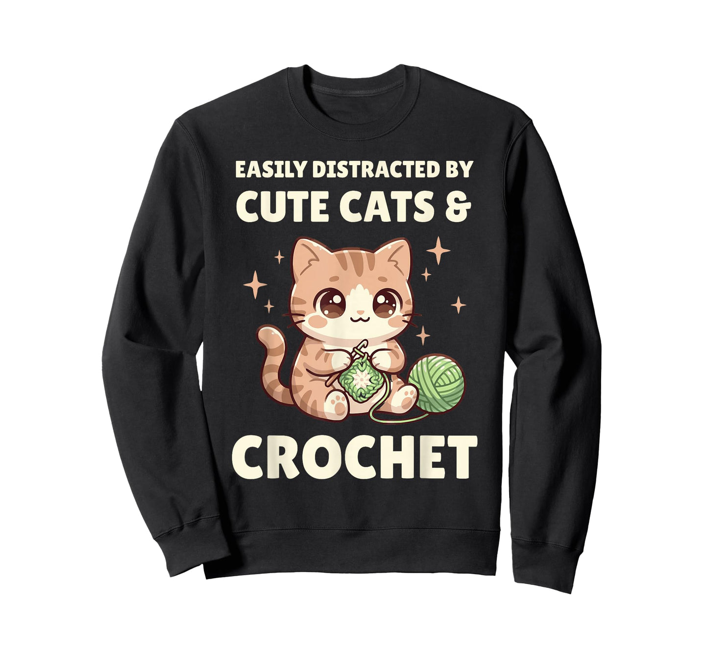 Easily Distracted by Crochet Funny Crochet Lover T-Shirt