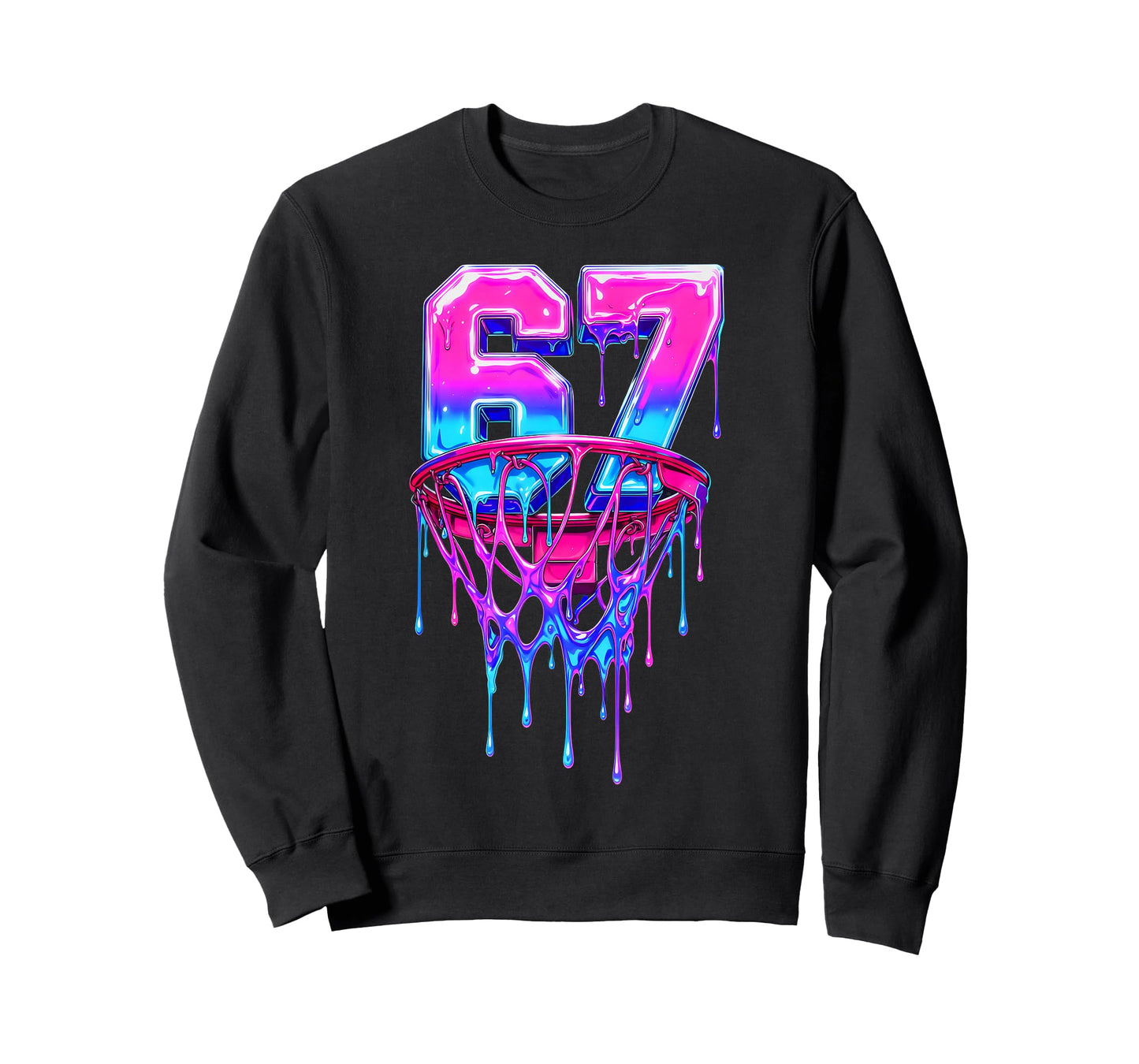 67 Basketball Drip Six Seven Funny T-Shirt