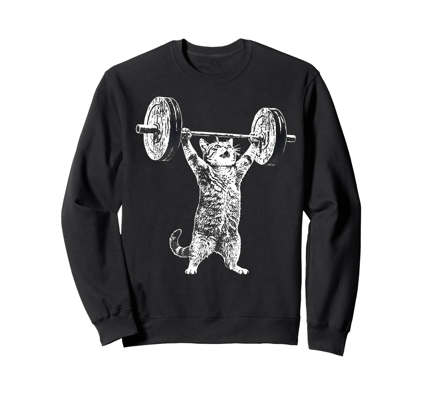 Cat Gym Funny Deadlift Cat Meme T-Shirt