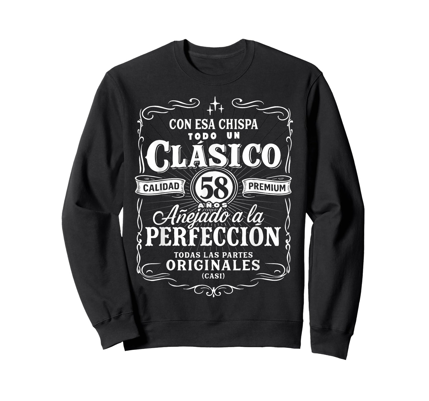 Vintage 58th Birthday Men Funny Cumpleaños 58 Spanish Gag T-Shirt