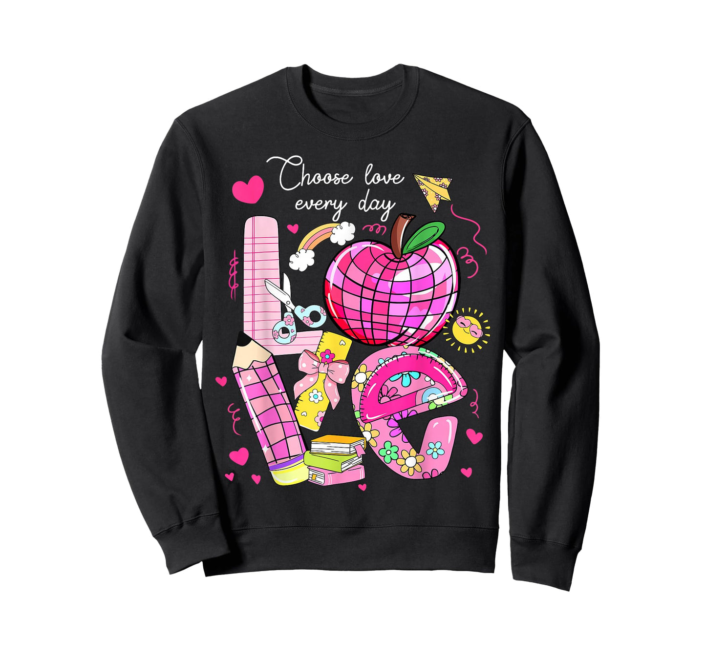 Love Valentines Day for Women Teacher Girls Mom Valentine T-Shirt