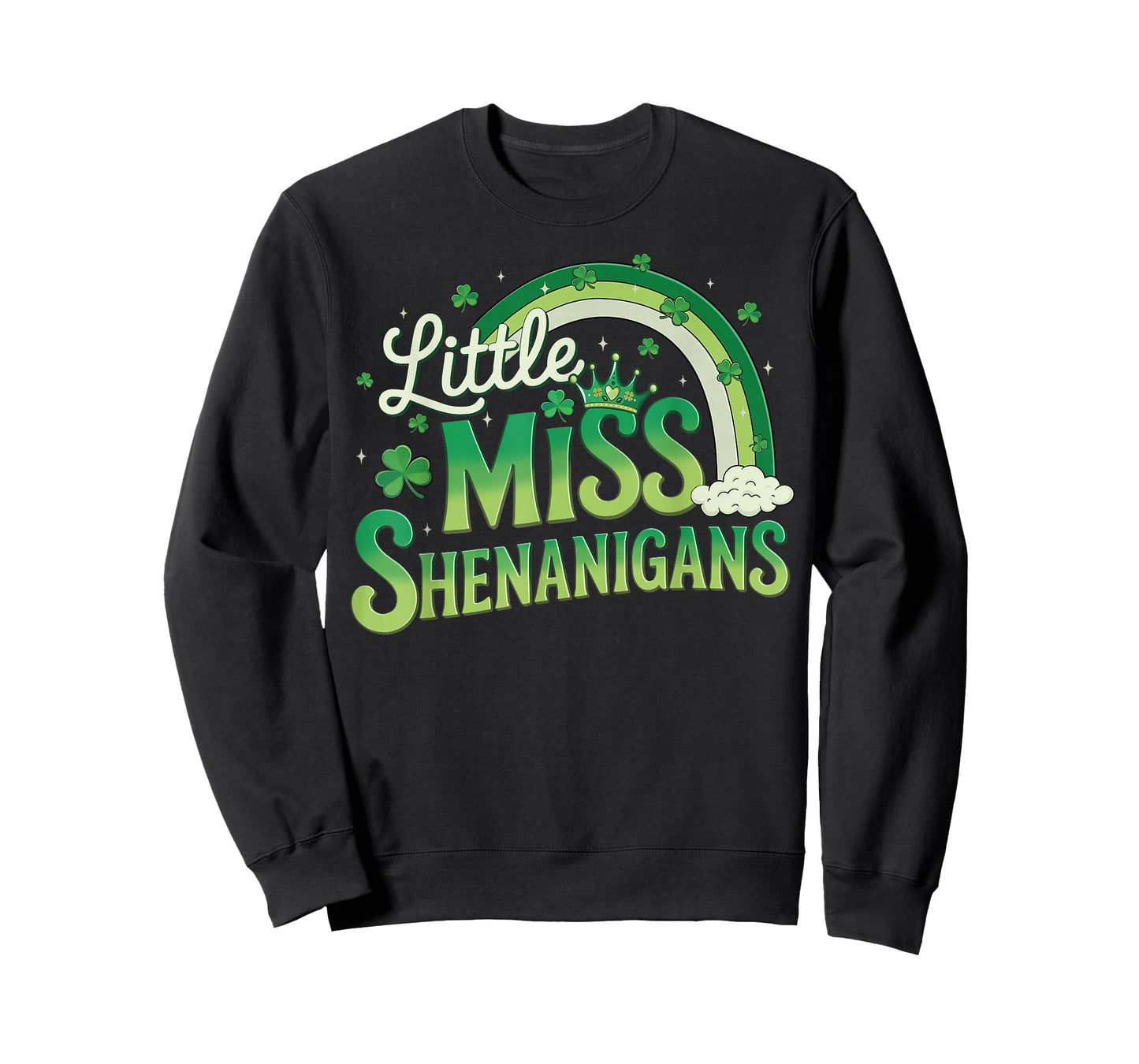 Little Miss Shenanigans for Girls Daughter St Patricks Day T-Shirt