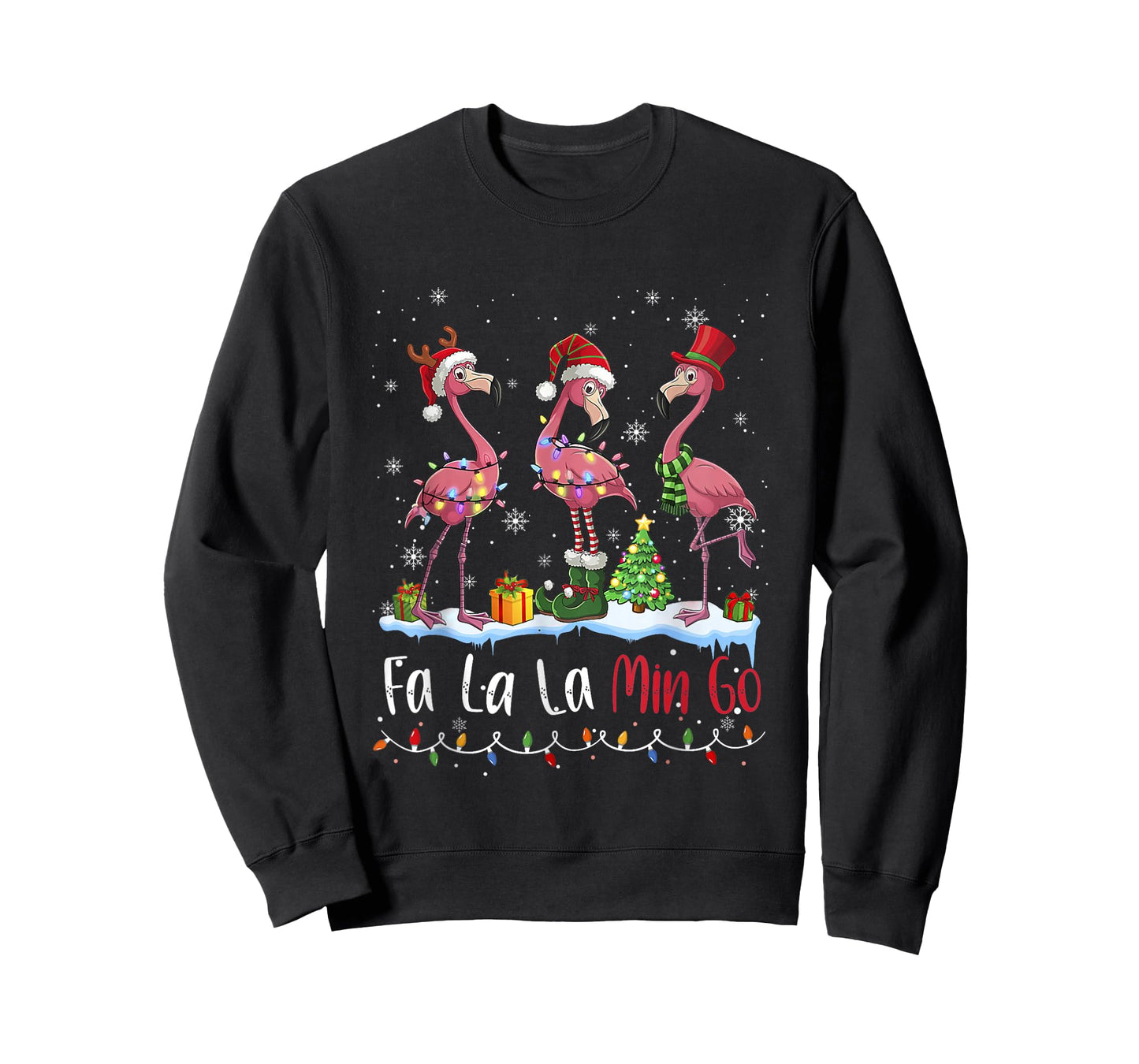 FA La La La Mingo Flamingo Christmas Lover T-Shirt