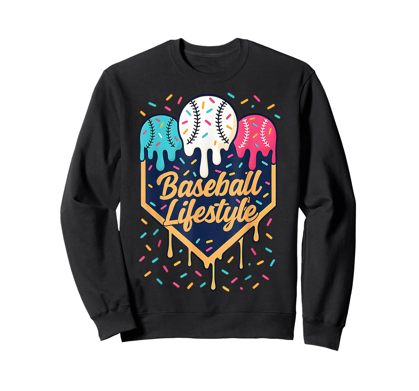Baseball Life Style 101 Apparel Youth Drip Baseball Boys Kid T-Shirt