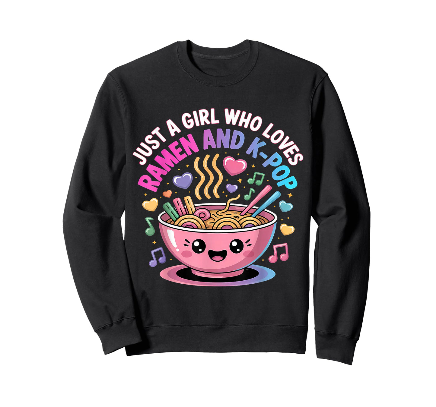 Just A Girl Who Loves Ramen and K-Pop Girl Kpop K Pop T-Shirt