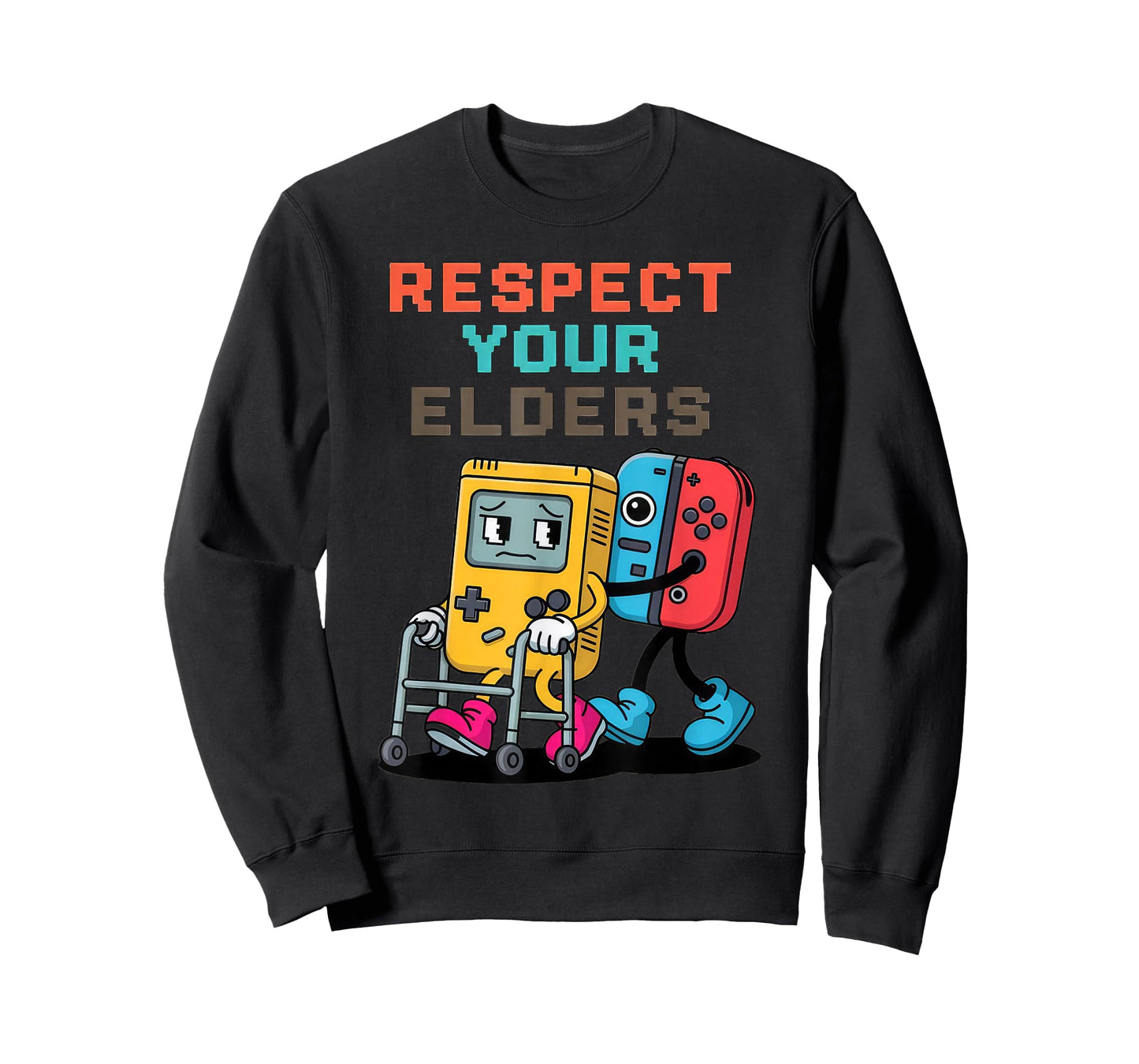 Respect Your Elders Gaming Control Retro Funny Gamer T-Shirt