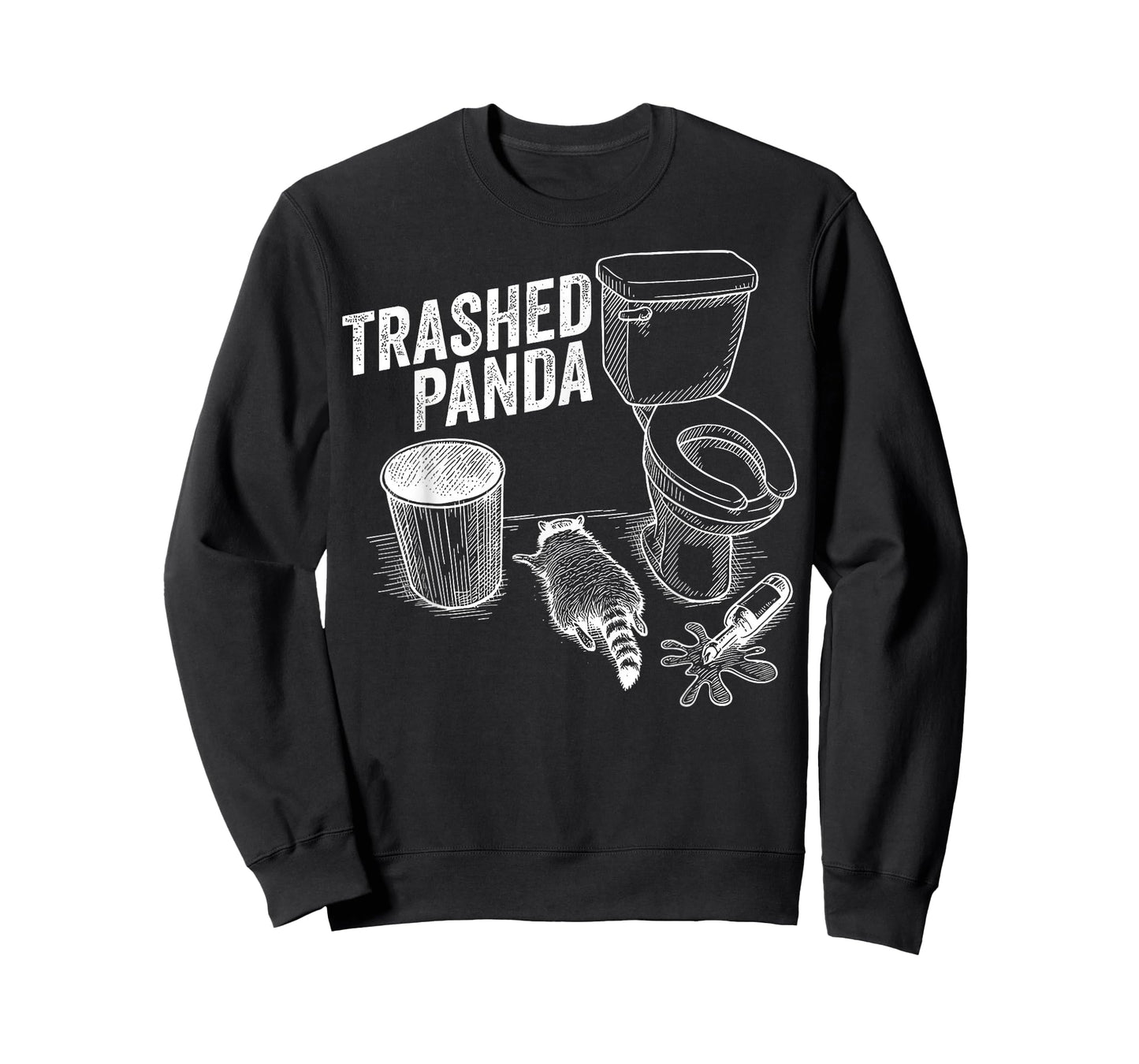Trashed Panda Funny Drunk Racoon T-Shirt