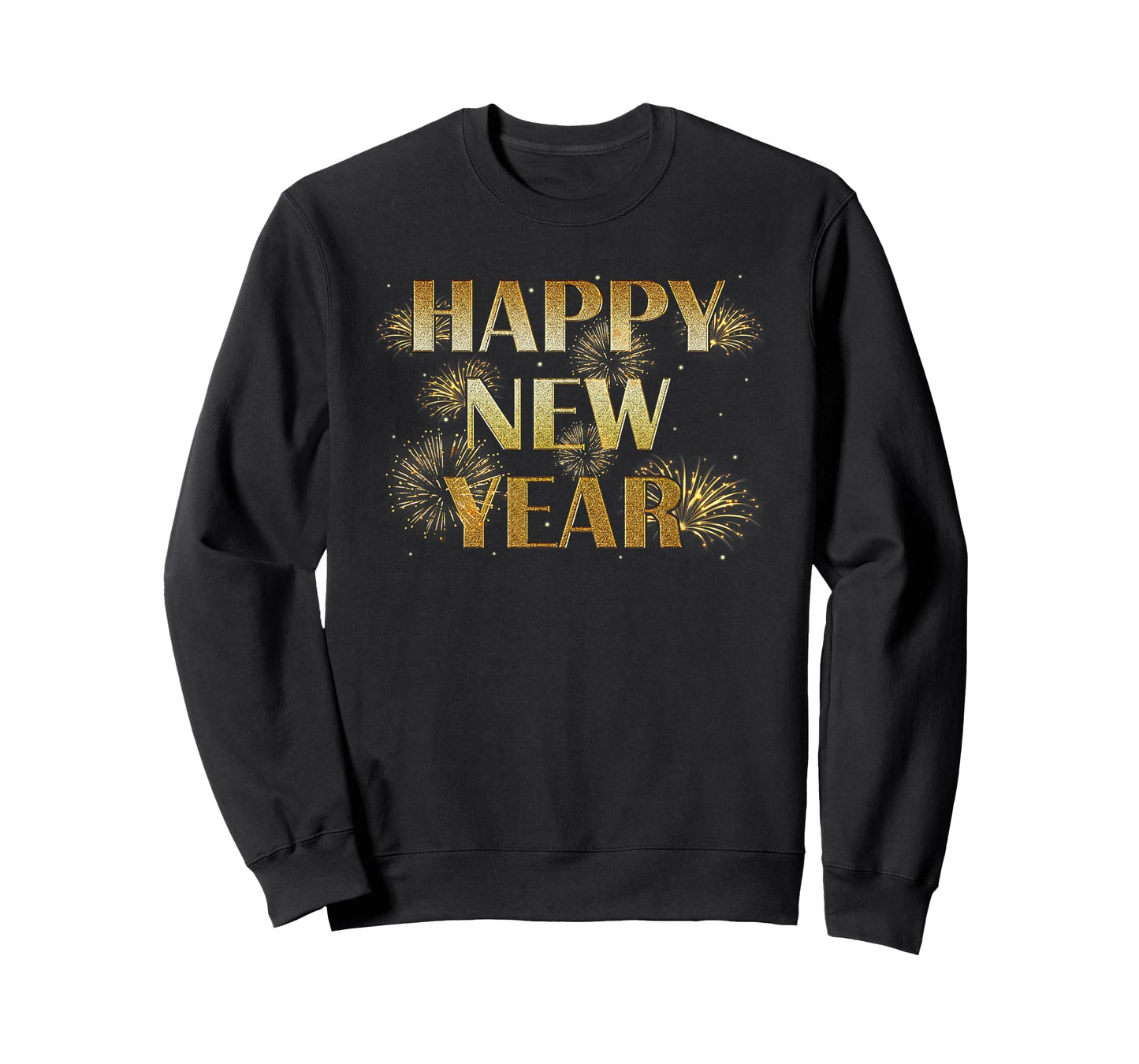 Happy New Year Eve Party Fireworks Confetti Kids Men Women T-Shirt
