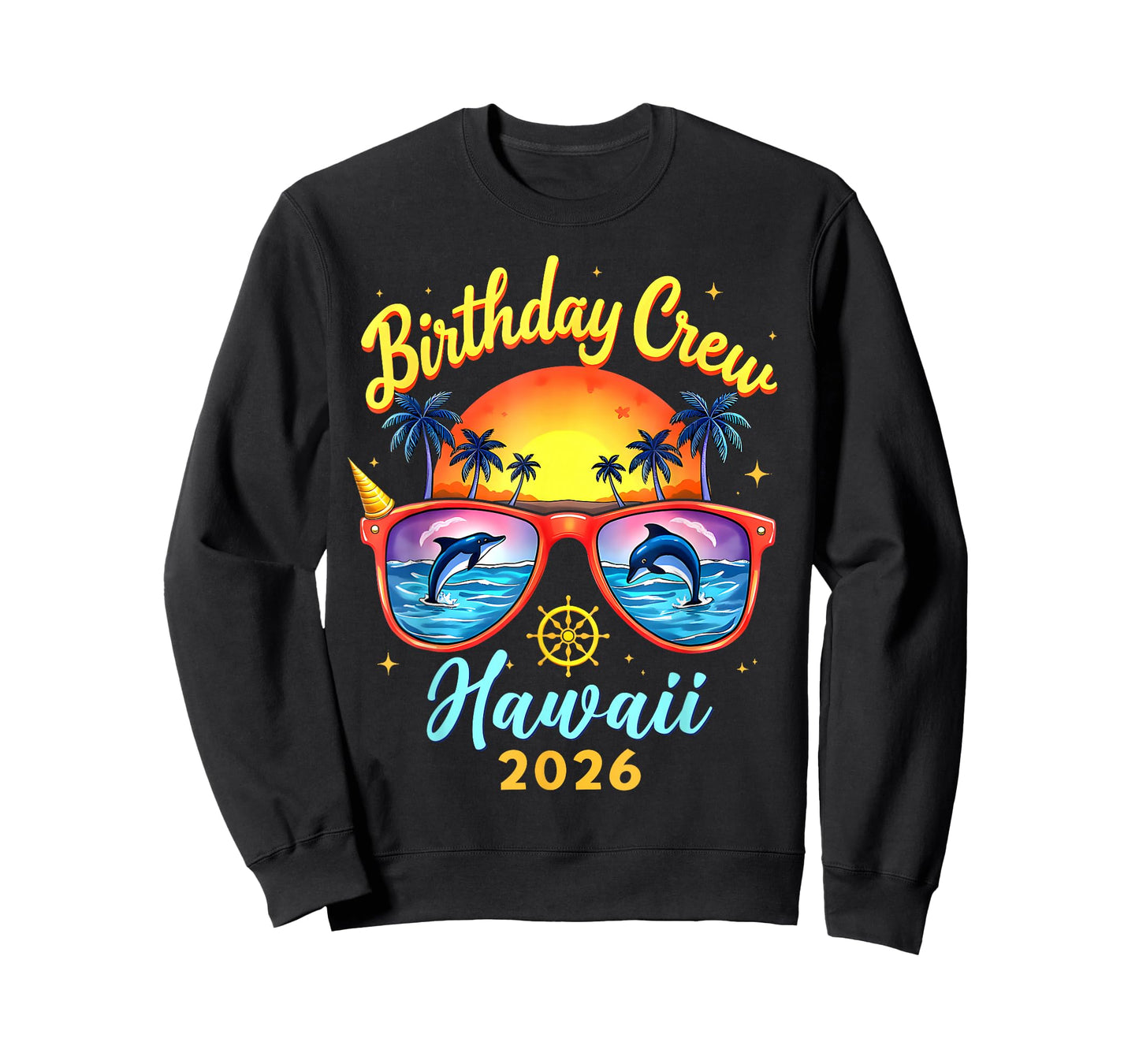 Birthday Crew Vacation Hawaii 2026 Cruise Summer Birthday T-Shirt