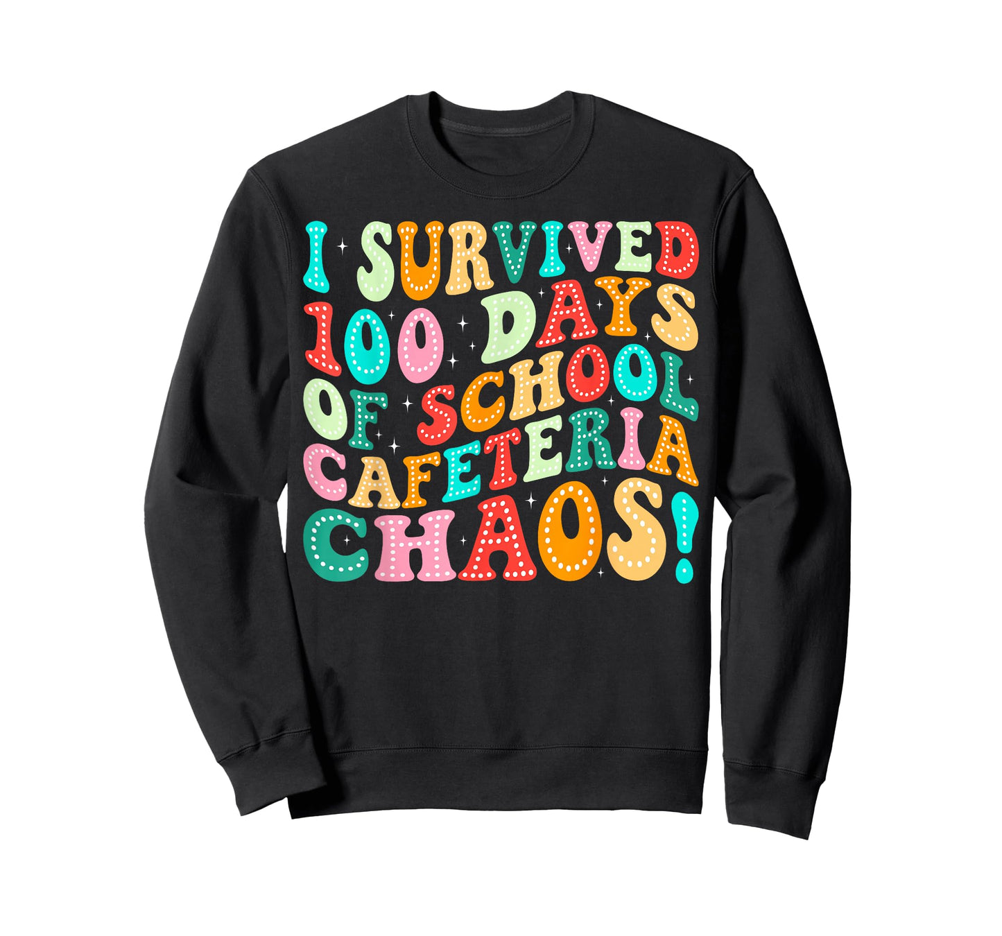 I Survived 100 Days of School Cafeteria Chaos Lunch Lady T-Shirt