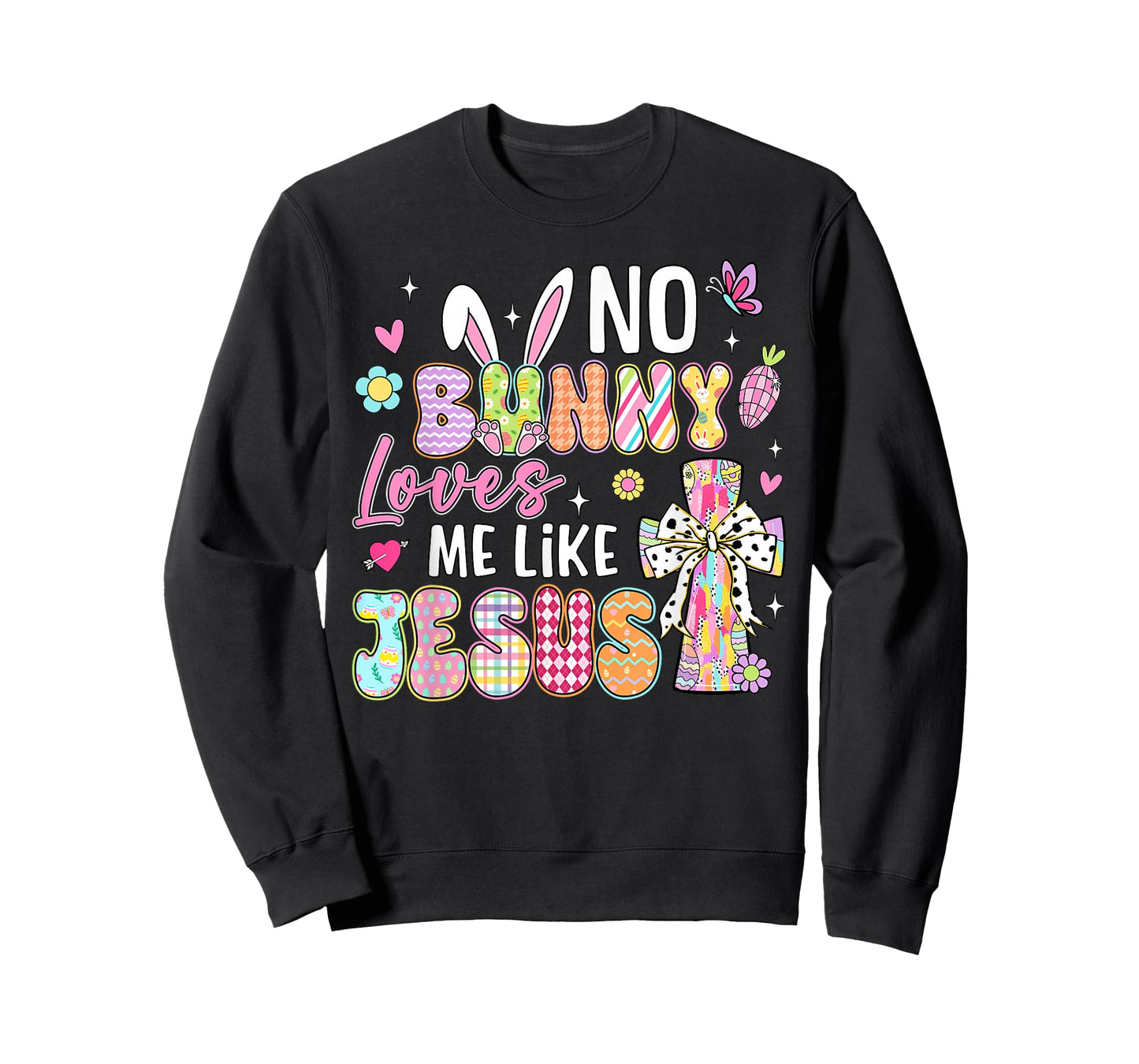 Easter No Bunny Loves Me Like Jesus Christian Kids Women T-Shirt
