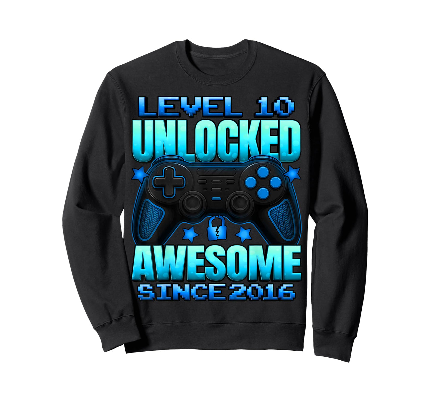 Level 10 Unlocked 10 Year Old Gifts Boys 10th Birthday Boy T-Shirt