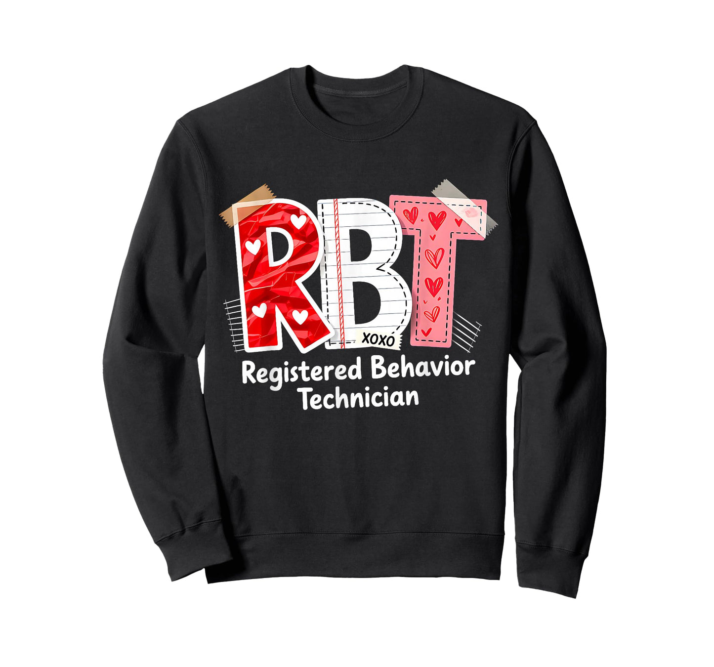 RBT Registered Behavior Technician Valentines ABA Therapist T-Shirt