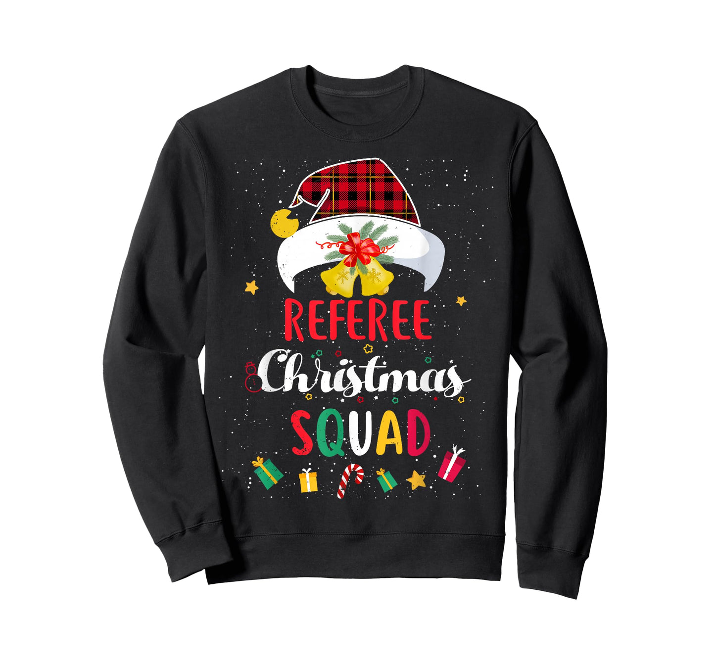 Referee Christmas Squad Santa Hat Umpire Match T-Shirt