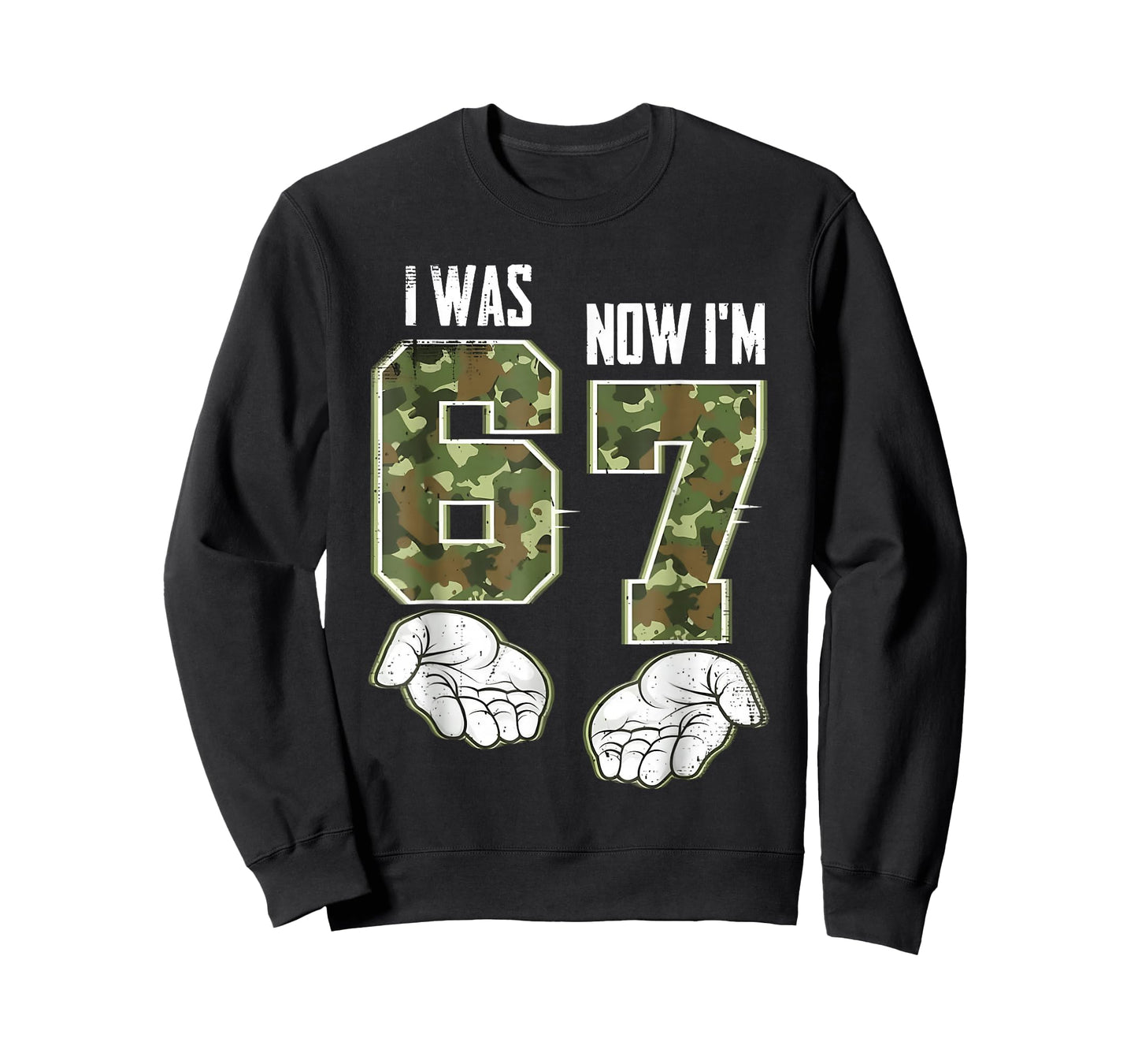Camo 7 Year Old Birthday I was 6 Now I'm 7 67 Funny Kid Boys T-Shirt