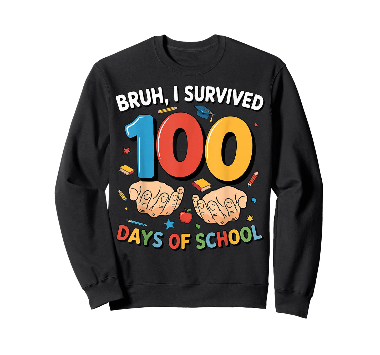 Bruh I Survived 100 Days of School 67 Meme Teacher Student T-Shirt