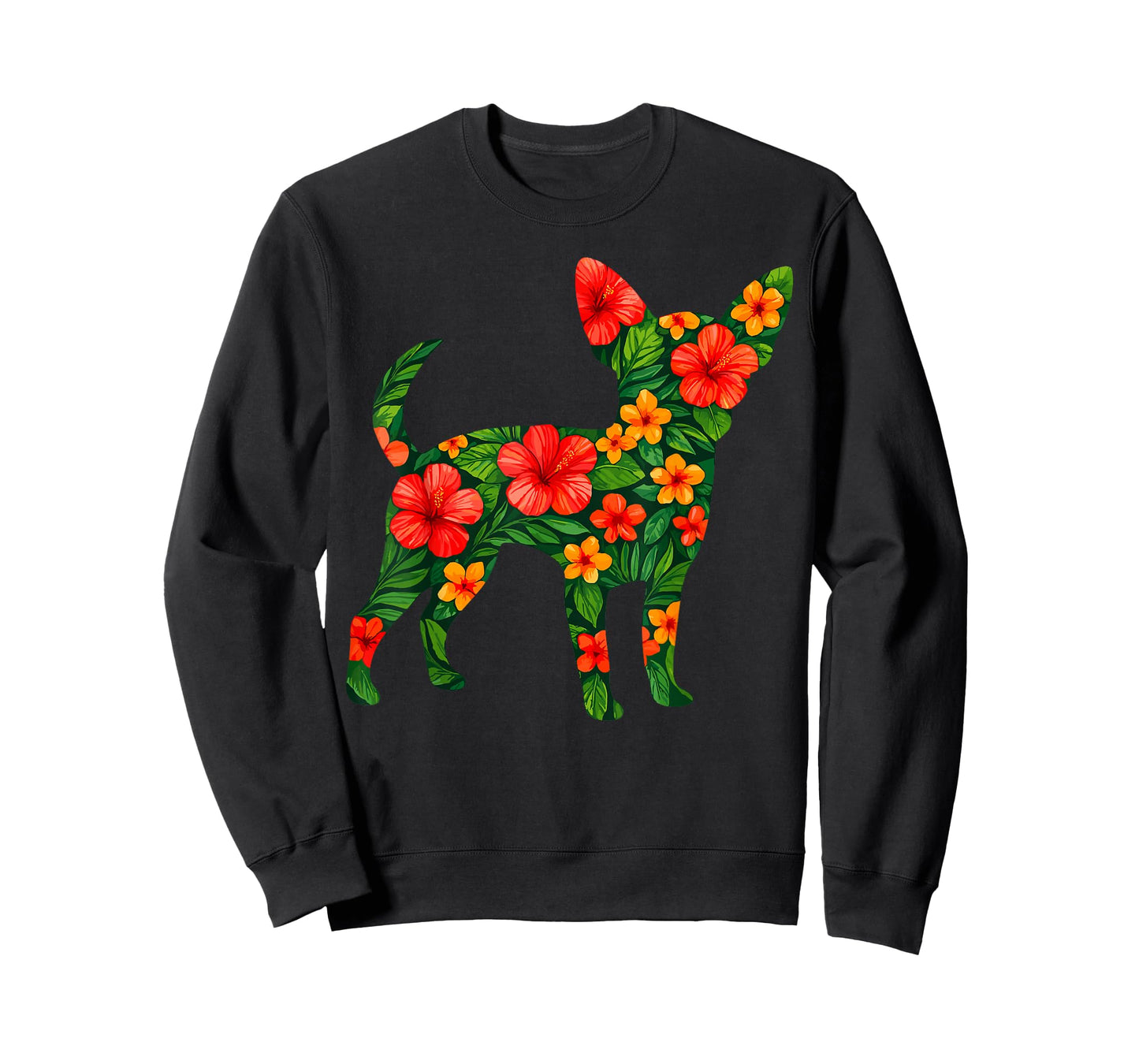 Floral Chihuahua T-Shirt