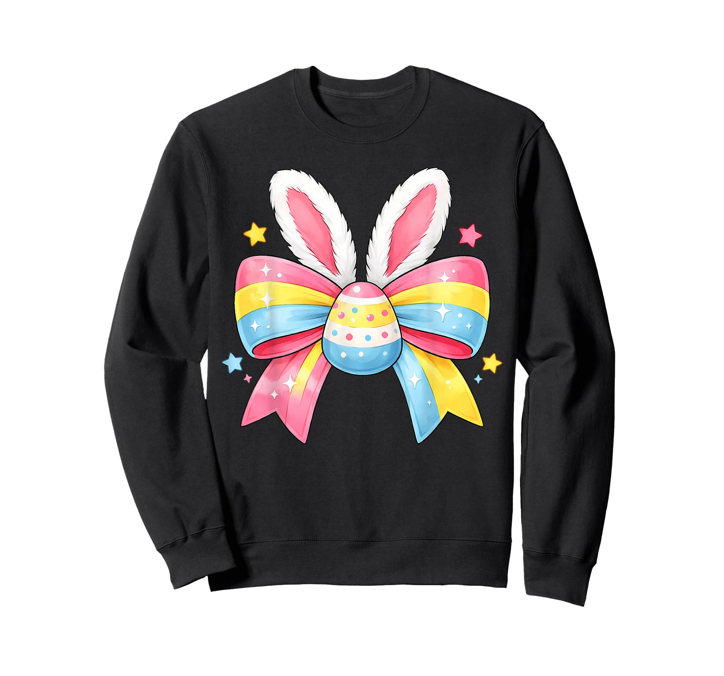 Girls Easter Cute Coquette Bow Egg Easter Kids Girls Women T-Shirt