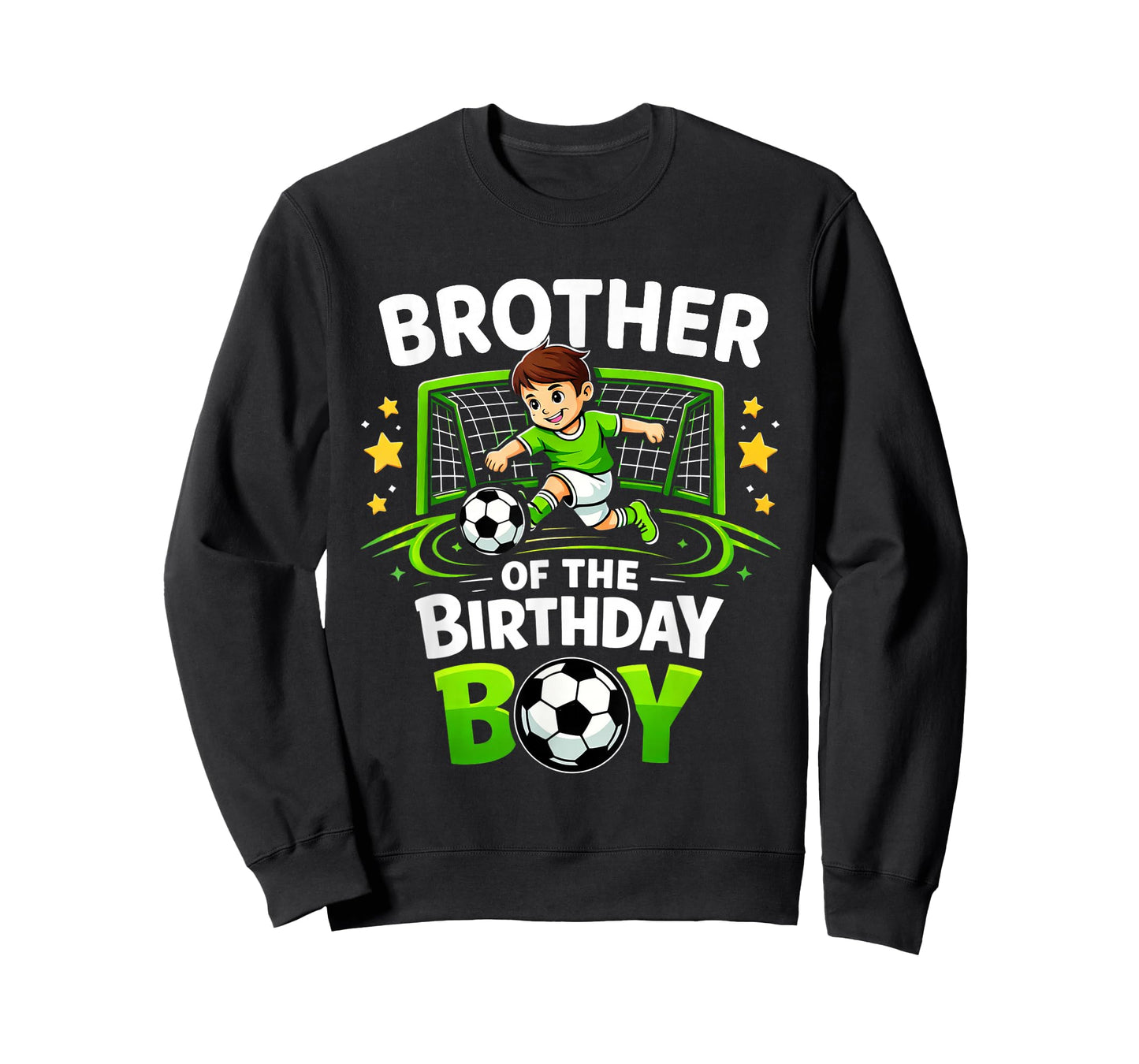 Brother of The Birthday Boy Soccer Ball Funny Soccer Brother T-Shirt