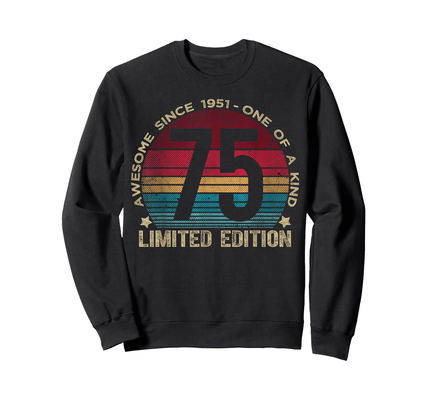 75 Year Old Gifts Vintage 1951 Limited Edition 75th Birthday T-Shirt