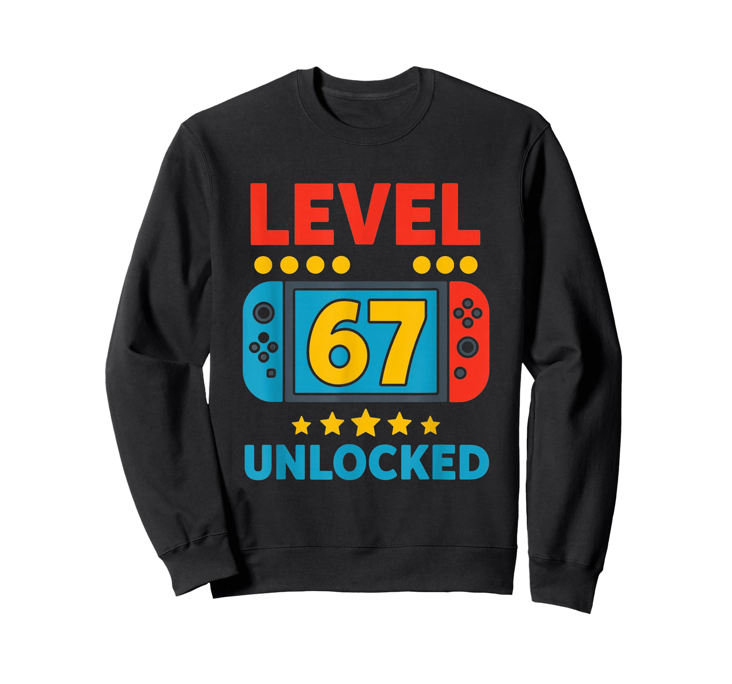 Level 67 Unlocked, Gamer Birthday Boys Gifts for Boys 6 7 T-Shirt