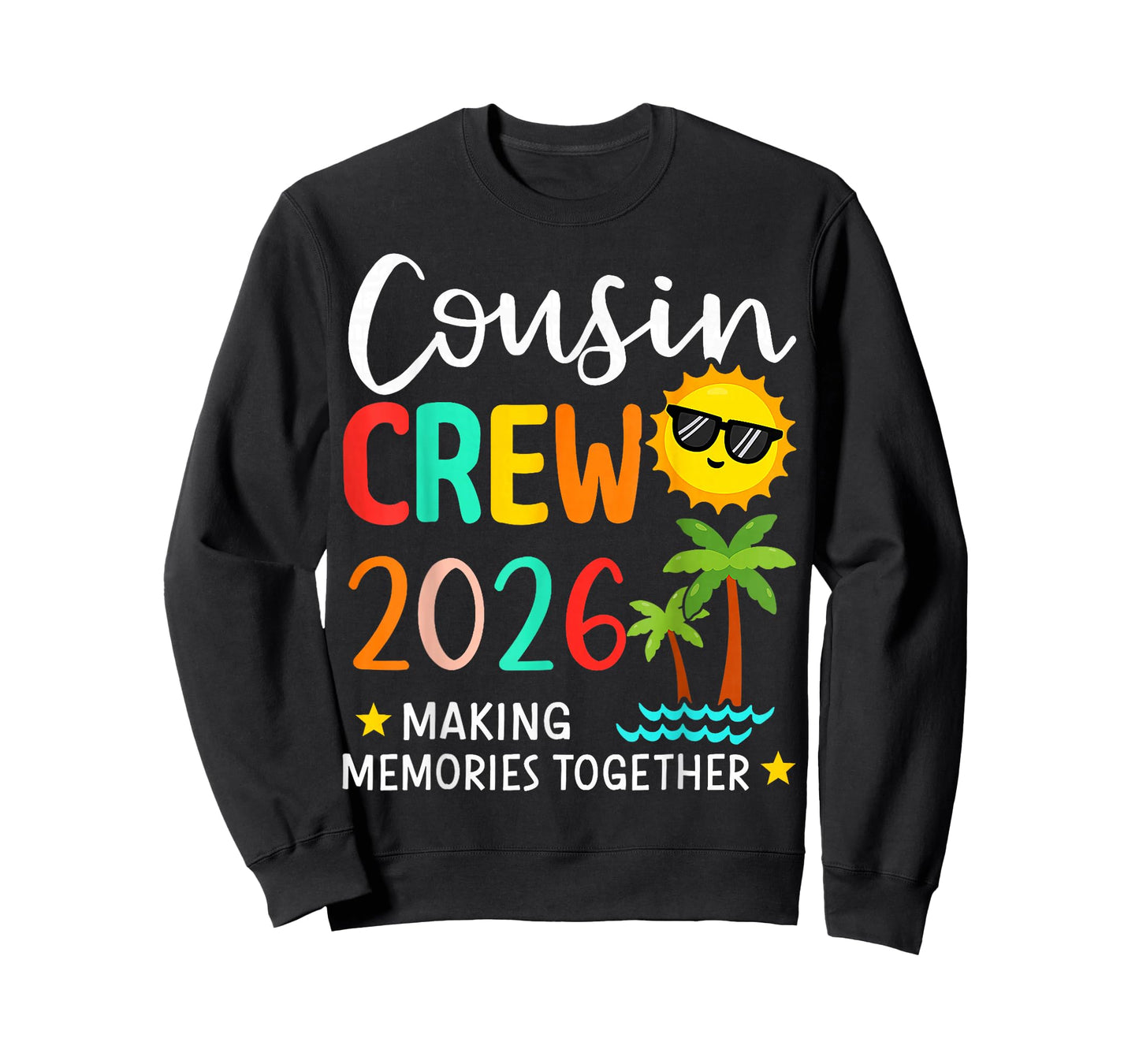 Cousin Crew 2026 Summer Vacation Beach Family Trip Matching T-Shirt