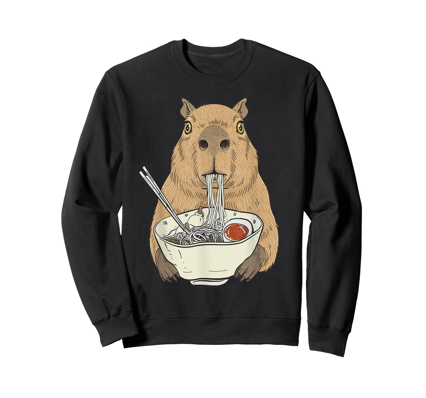 Capybara Ramen Japanese Funny Graphic Tee Kawaii Anime Gifts T-Shirt
