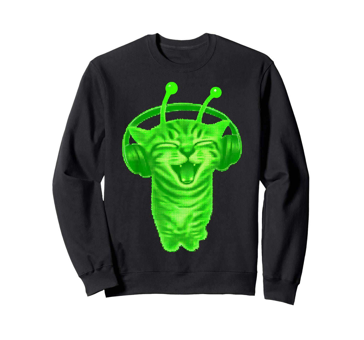 Y2K Alien Cat Meme Retro Silly Cat Vintage Space Kitty Funny T-Shirt