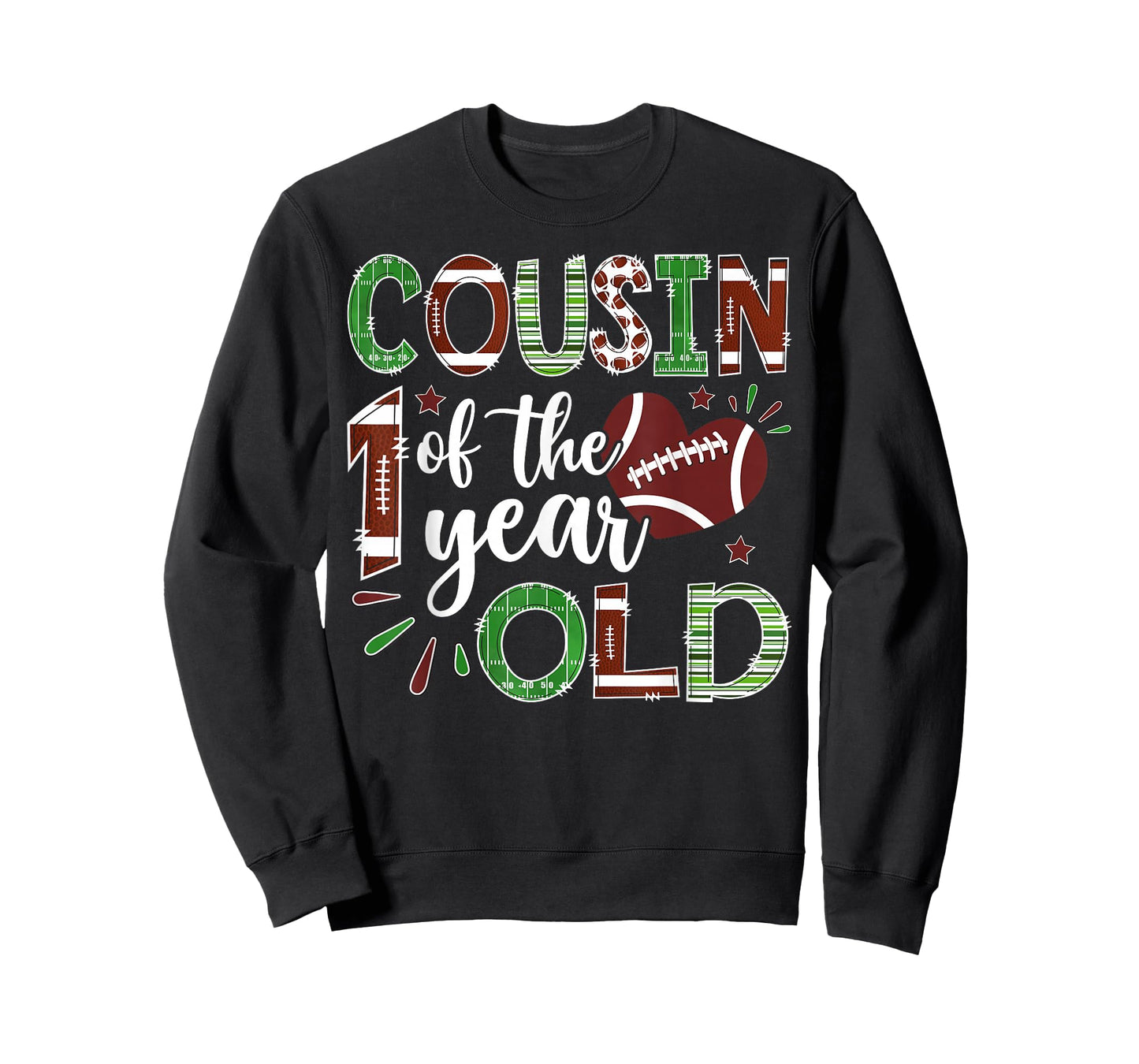 Cousin of The 1 Year Old Football First Birthday Boy T-Shirt
