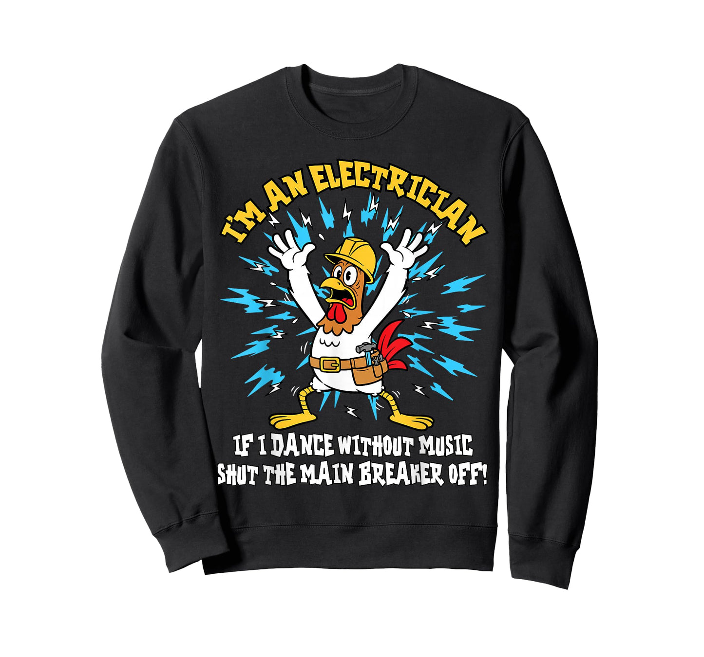 Funny Electrician Meme Dance Without Music Lineman Chicken T-Shirt
