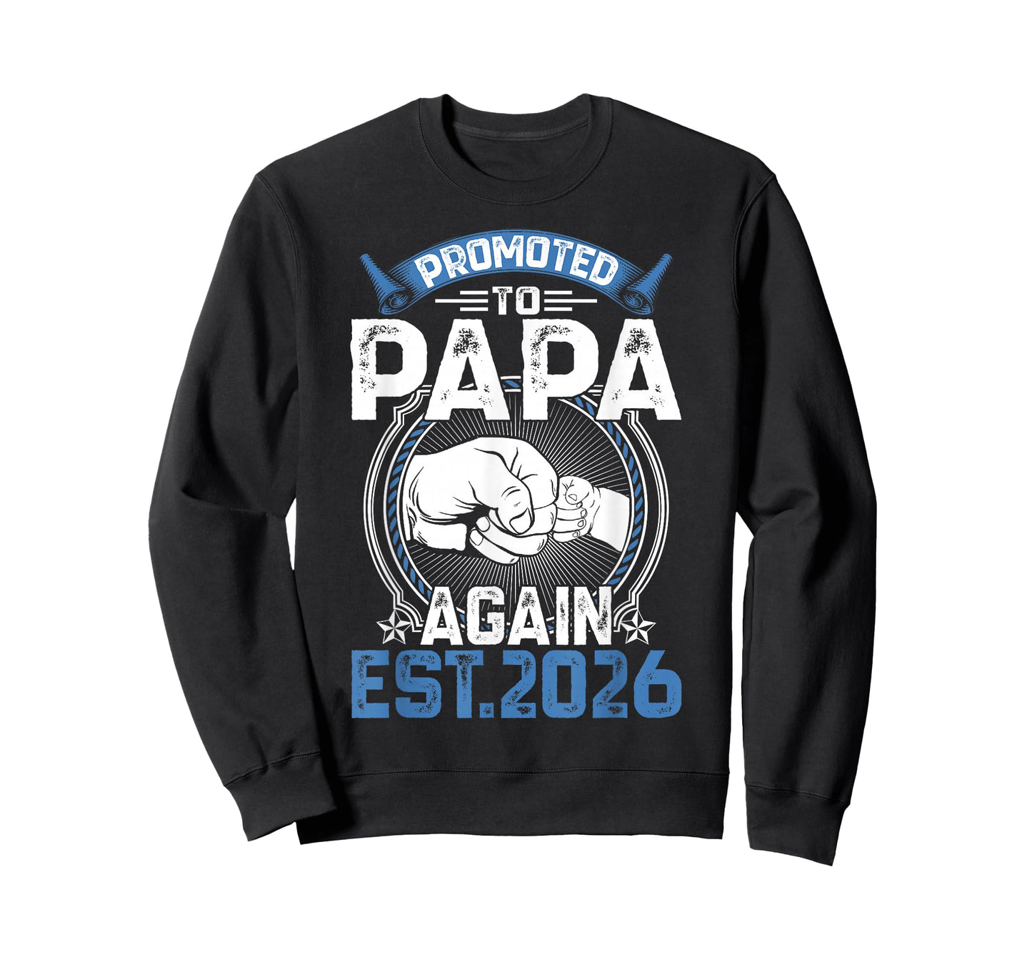 Retro Promoted to Papa 2026 Again Soon to Be Papa Father T-Shirt