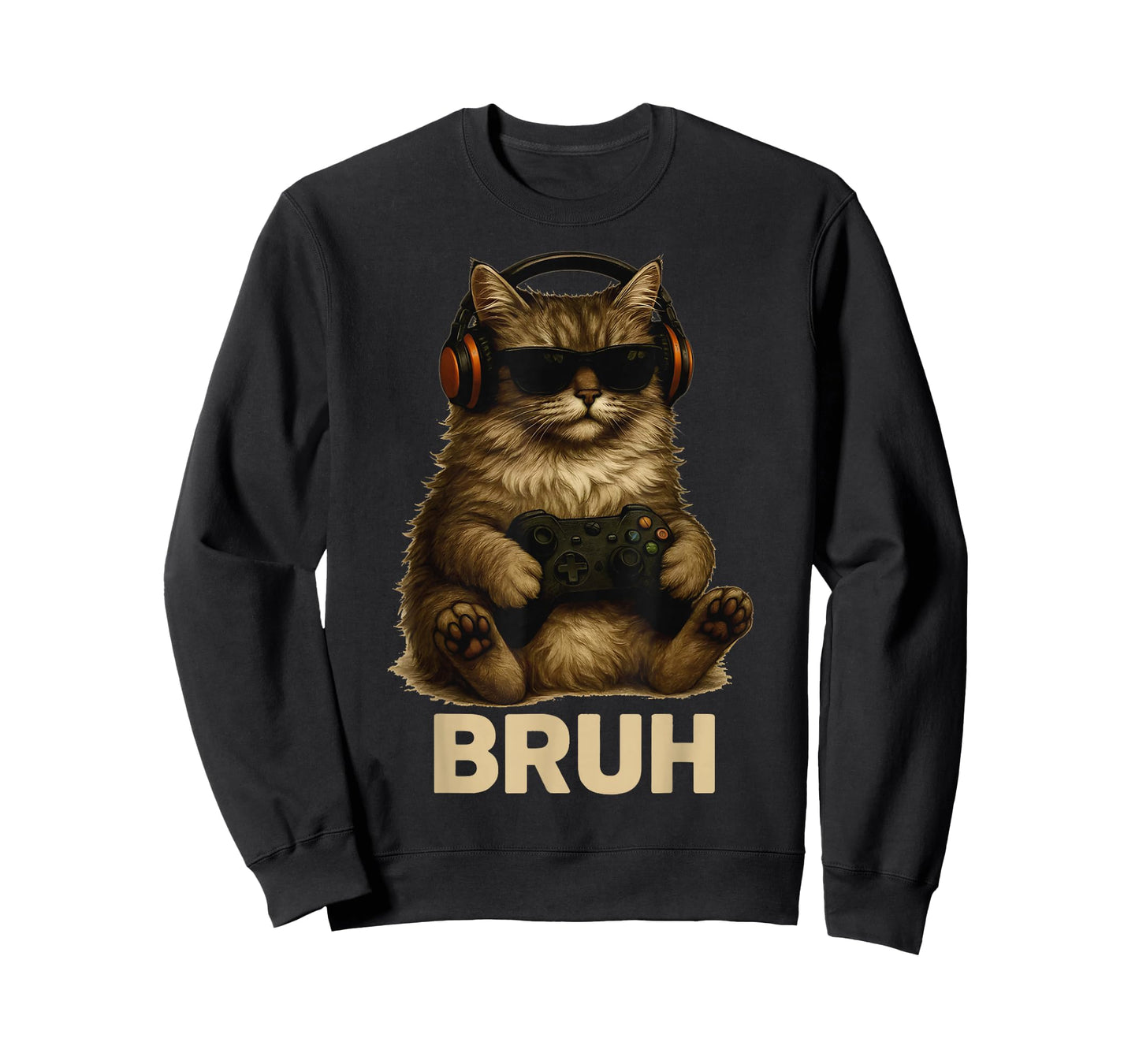 Kitten Cat Playing Video Games Vintage Funny Cat Gaming T-Shirt