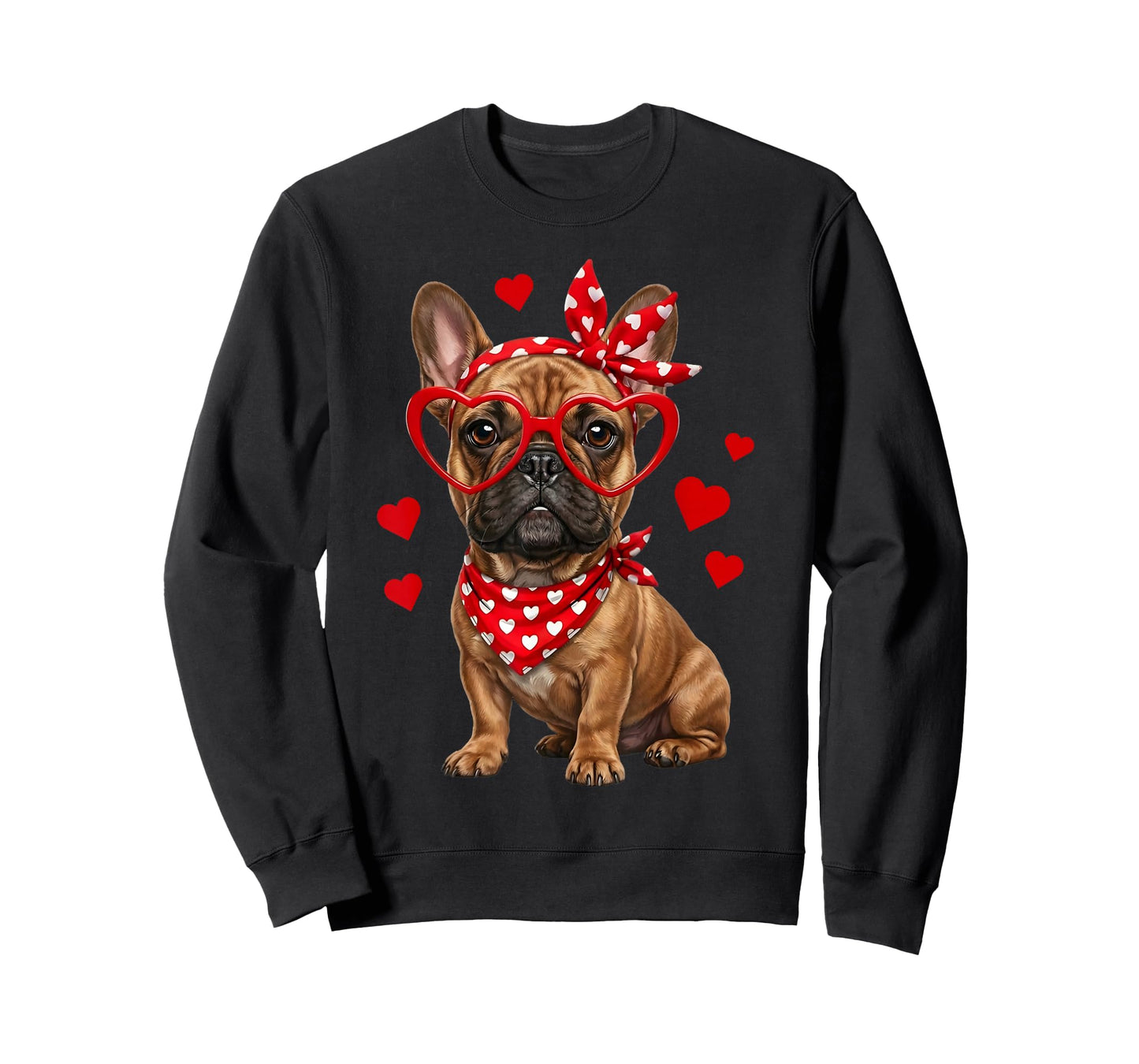 French Bulldog Valentines Day Frenchie Lover Dog Heart T-Shirt