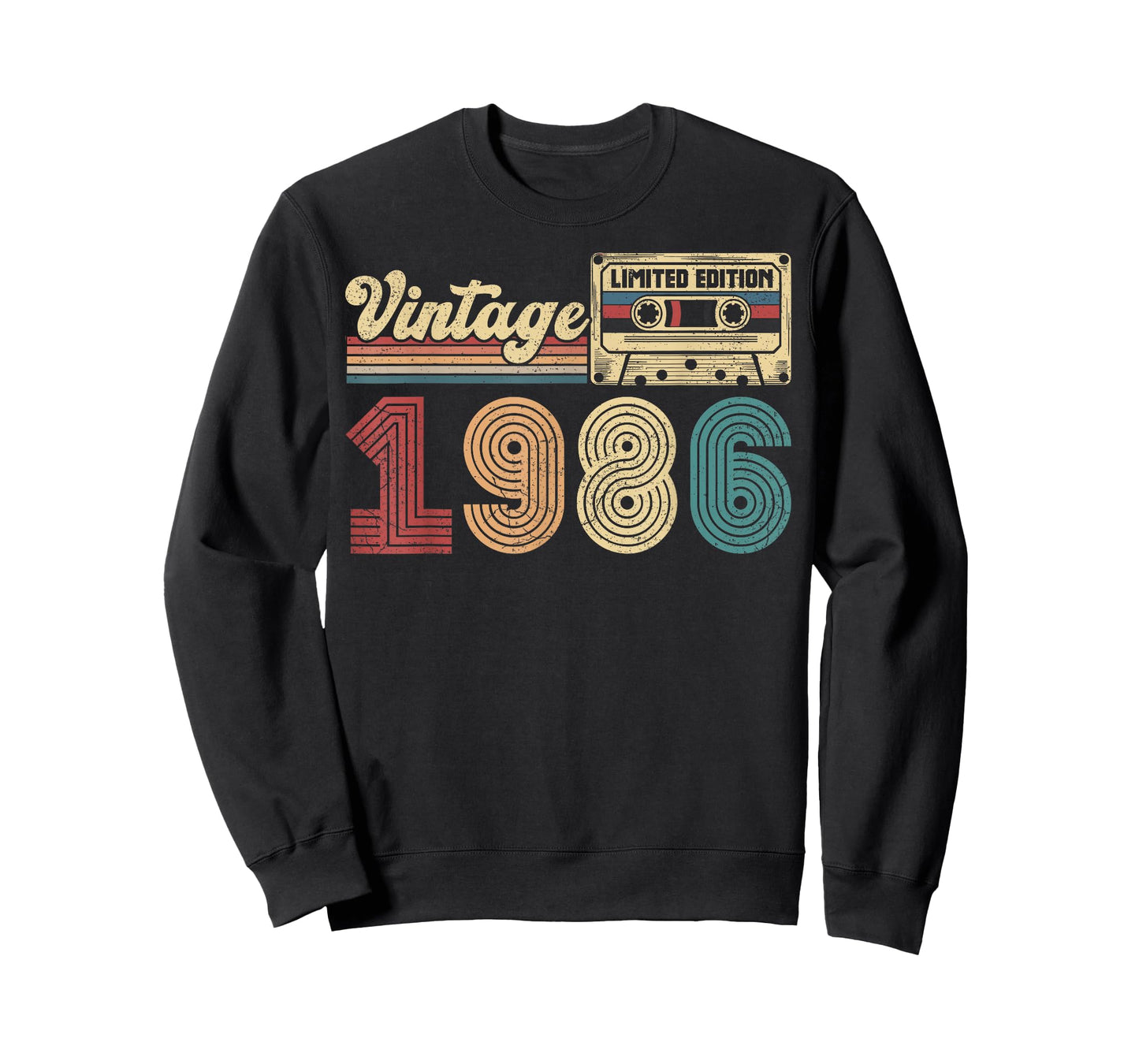 40 Year Old Vintage 1986 40th Birthday Cassette Tape T-Shirt