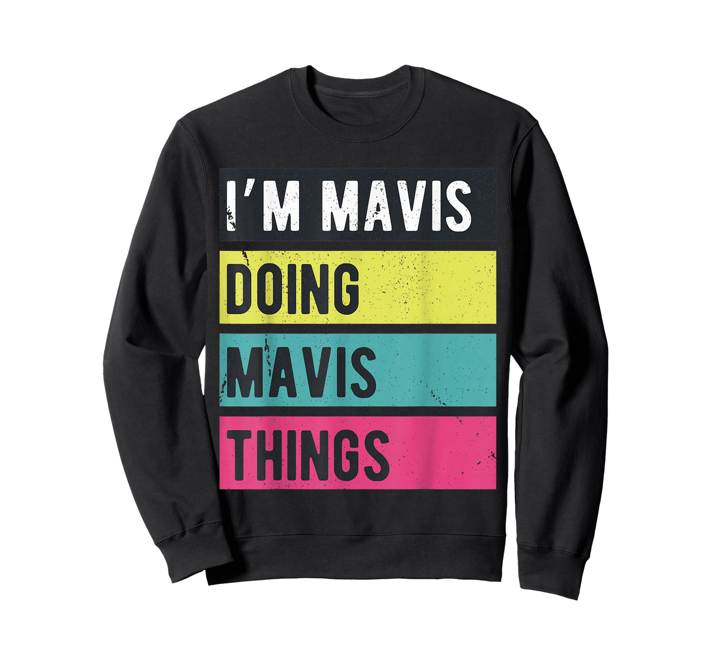 Doing Mavis Things Funny Personalized Names Retro T-Shirt