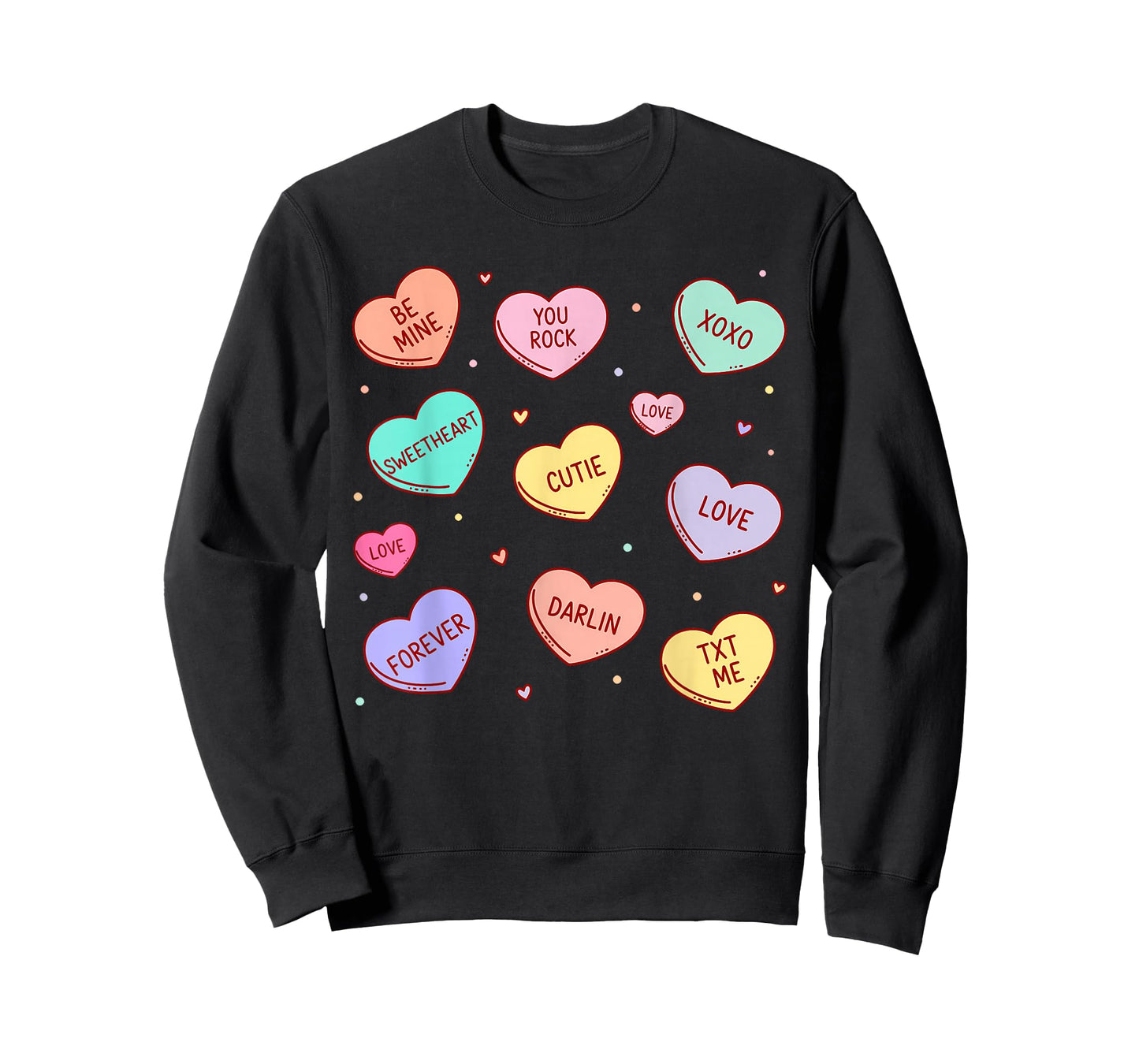 Candy Heart Love Valentines Day for Men Women Teachers Kids T-Shirt