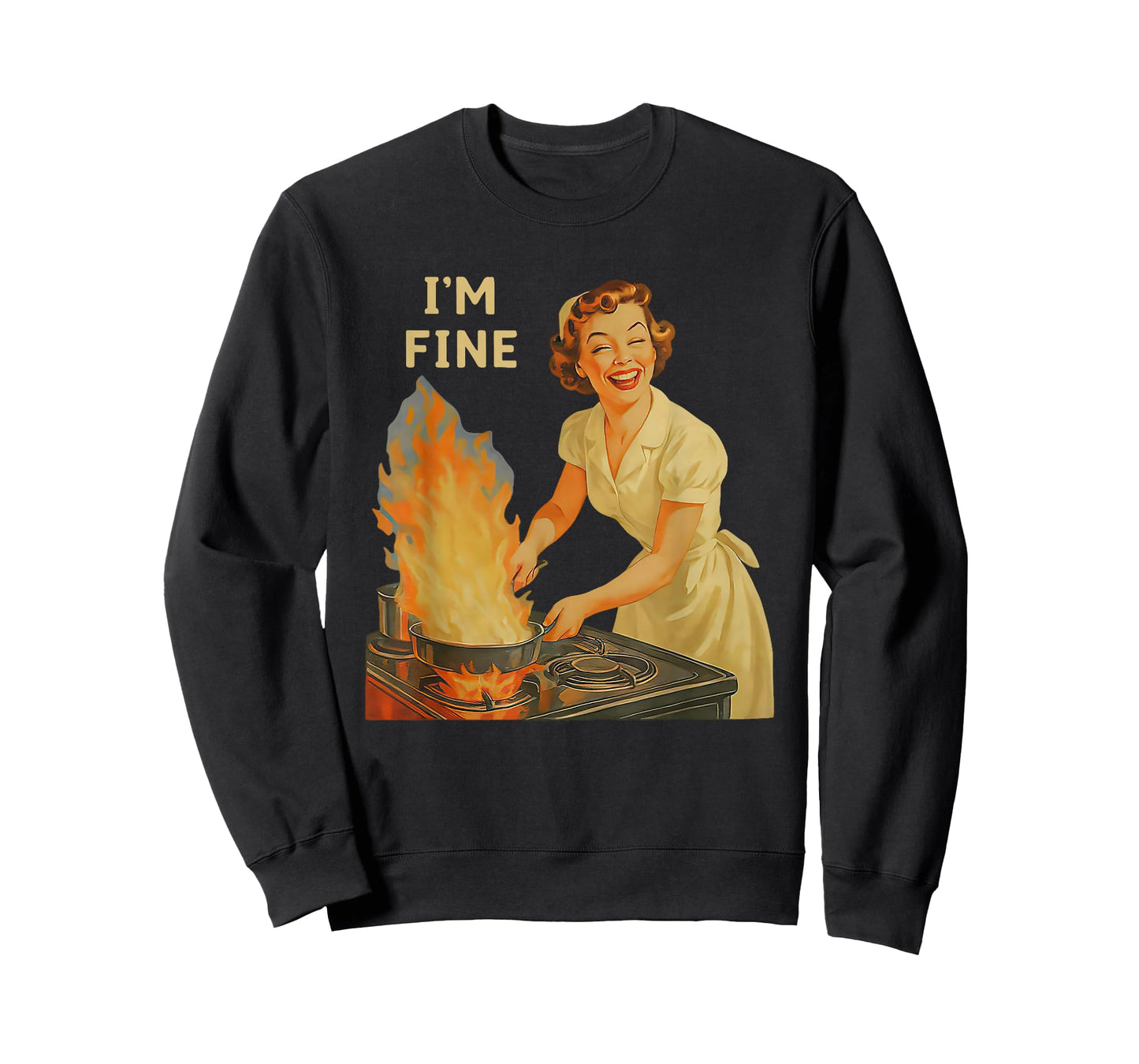 I'm fine Funny Housewife T-Shirt