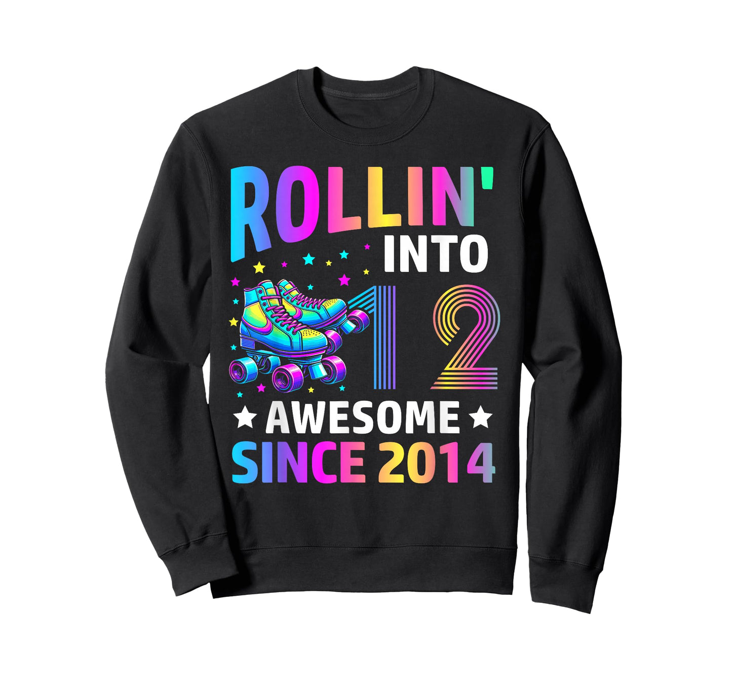 Rolling into 12 Years Old Skates 12th Birthday Gifts Girls T-Shirt