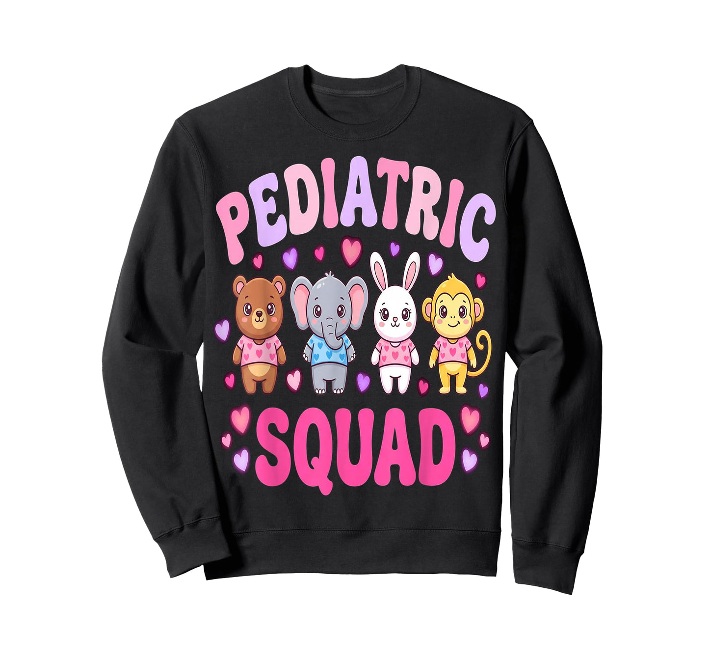 Nurses Heart Pediatric Valentines Peds Nurse Squad Nursing T-Shirt