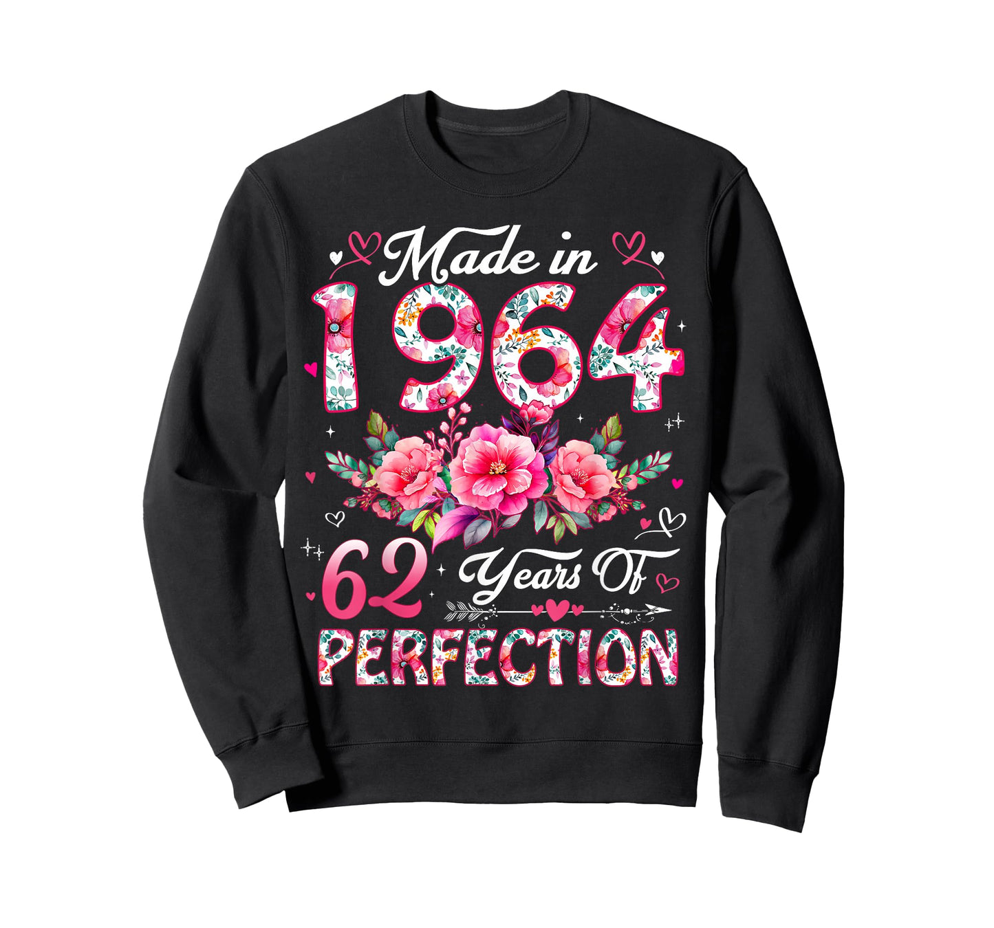 62 Year Old Made in 1964 Floral 62nd Birthday Women T-Shirt