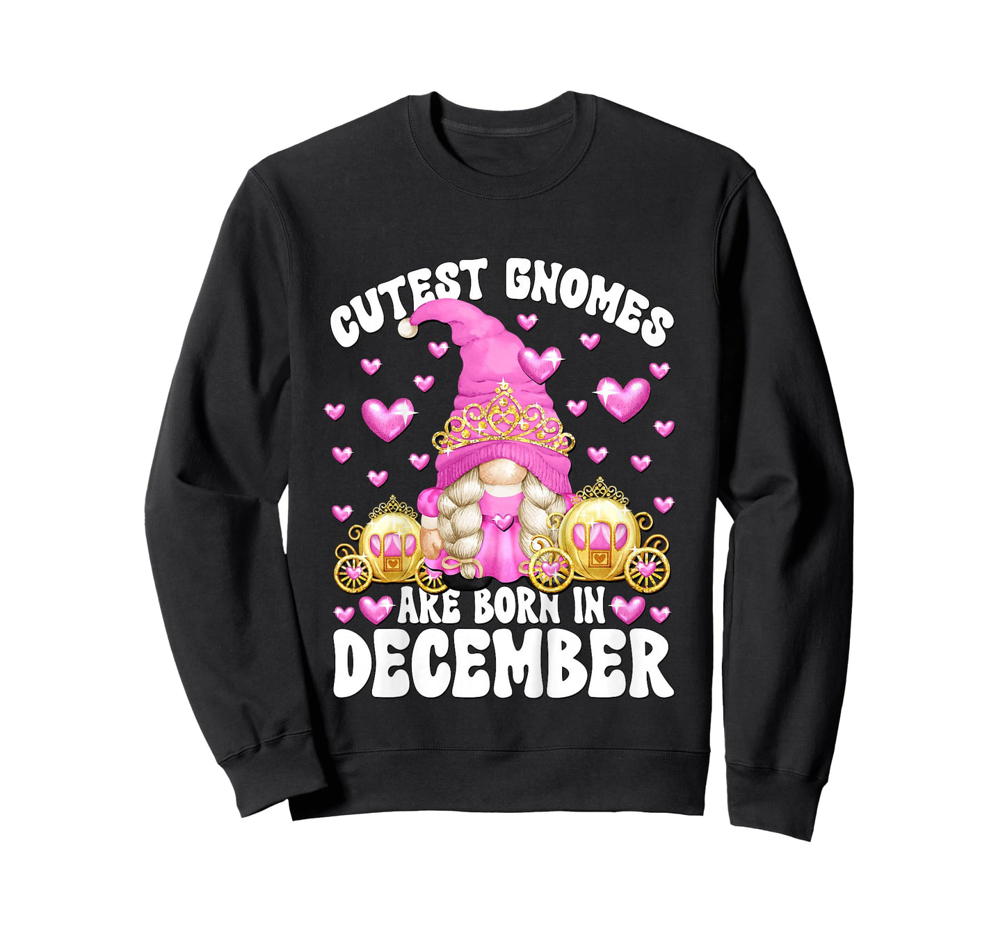 Kids Cute Gnome for Kids Girls Born in December Birthday Princess T-Shirt