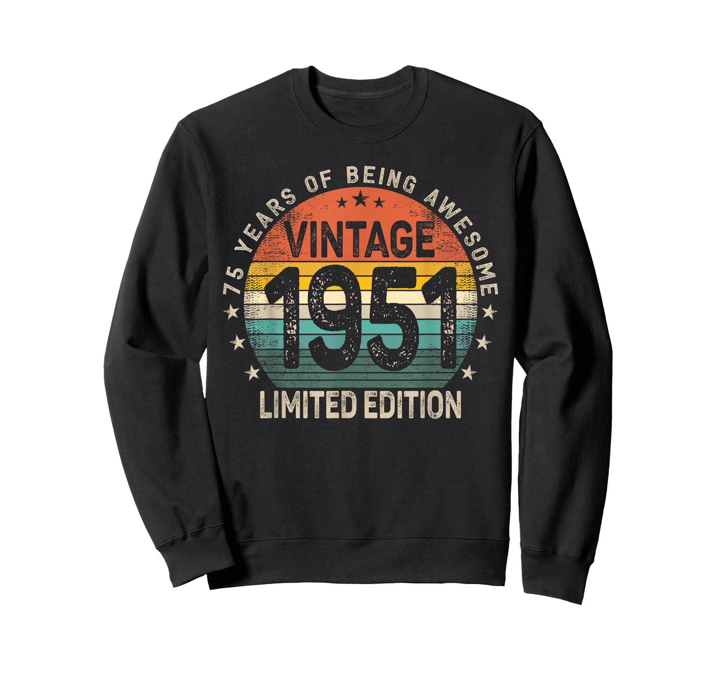 75 Years Old 1951 Vintage 75th Birthday Men Women T-Shirt