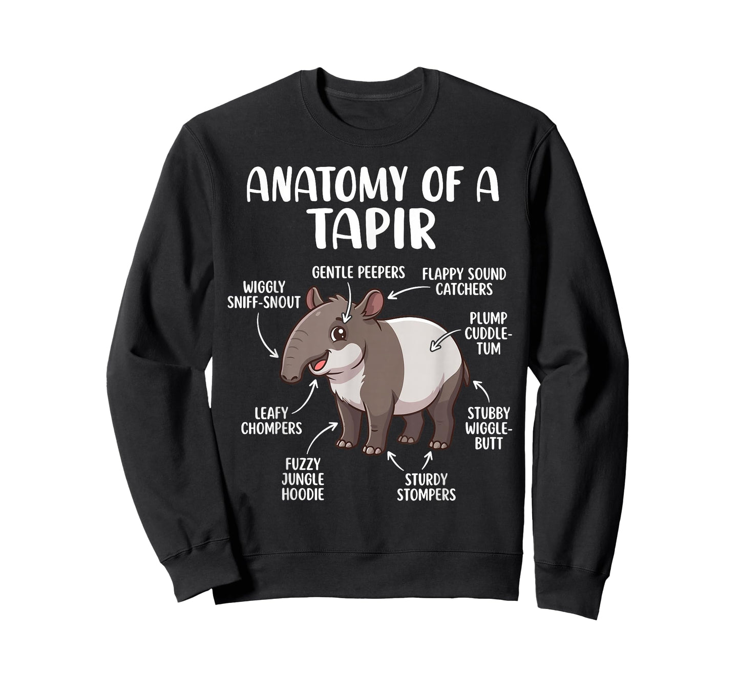 Anatomy of Tapir Funny Tapir Lover Costume T-Shirt
