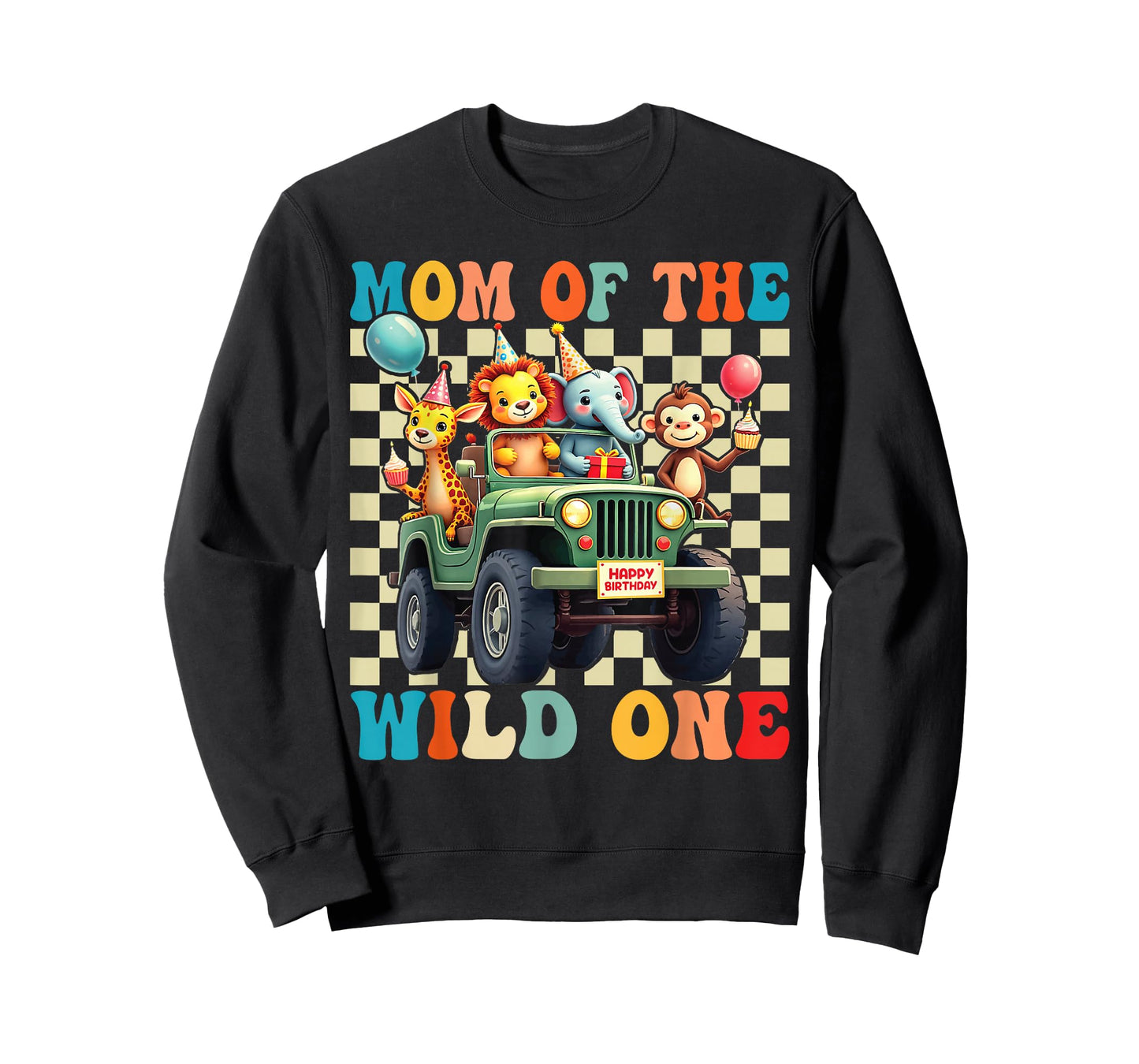 Mom of The Wild One 1st Birthday Safari Jungle Animals T-Shirt