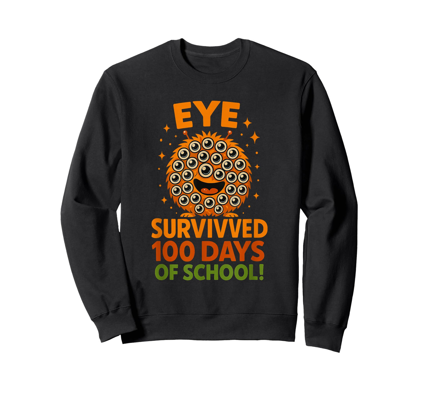 Eye Survived 100 Days of School Gift for Boys and Girls T-Shirt