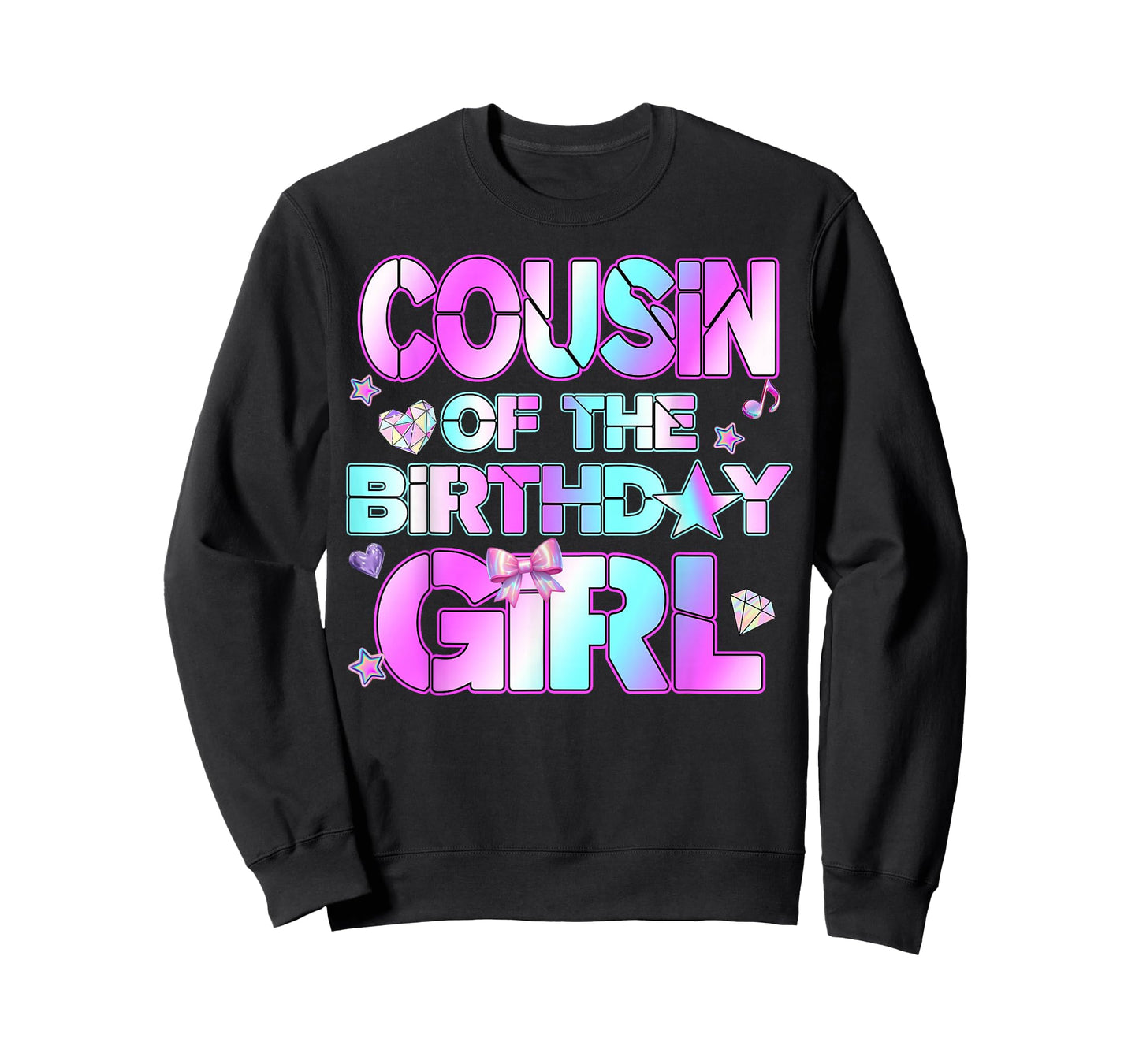 Cousin The Birthday Girl Kpop Family Birthday Party Girls T-Shirt