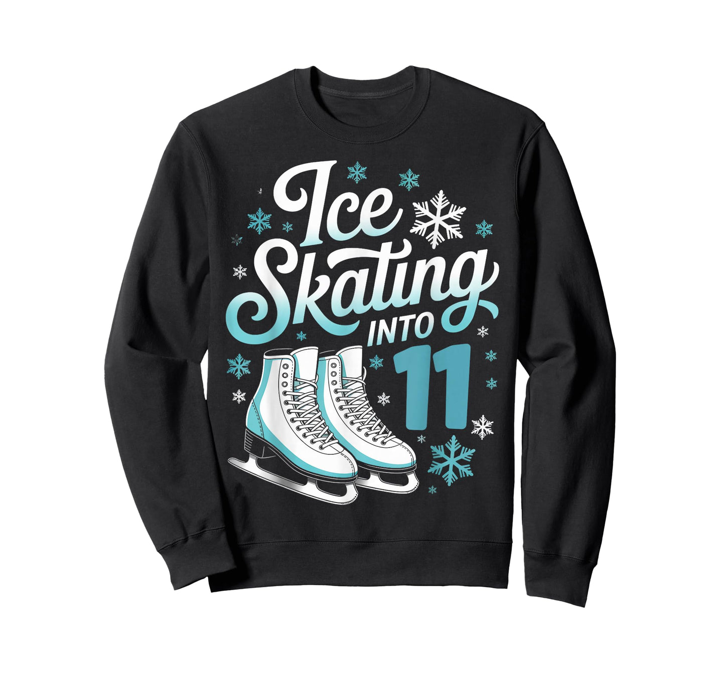 Ice Skating Into 11 Ice Skating 11th Birthday Figure Skating T-Shirt