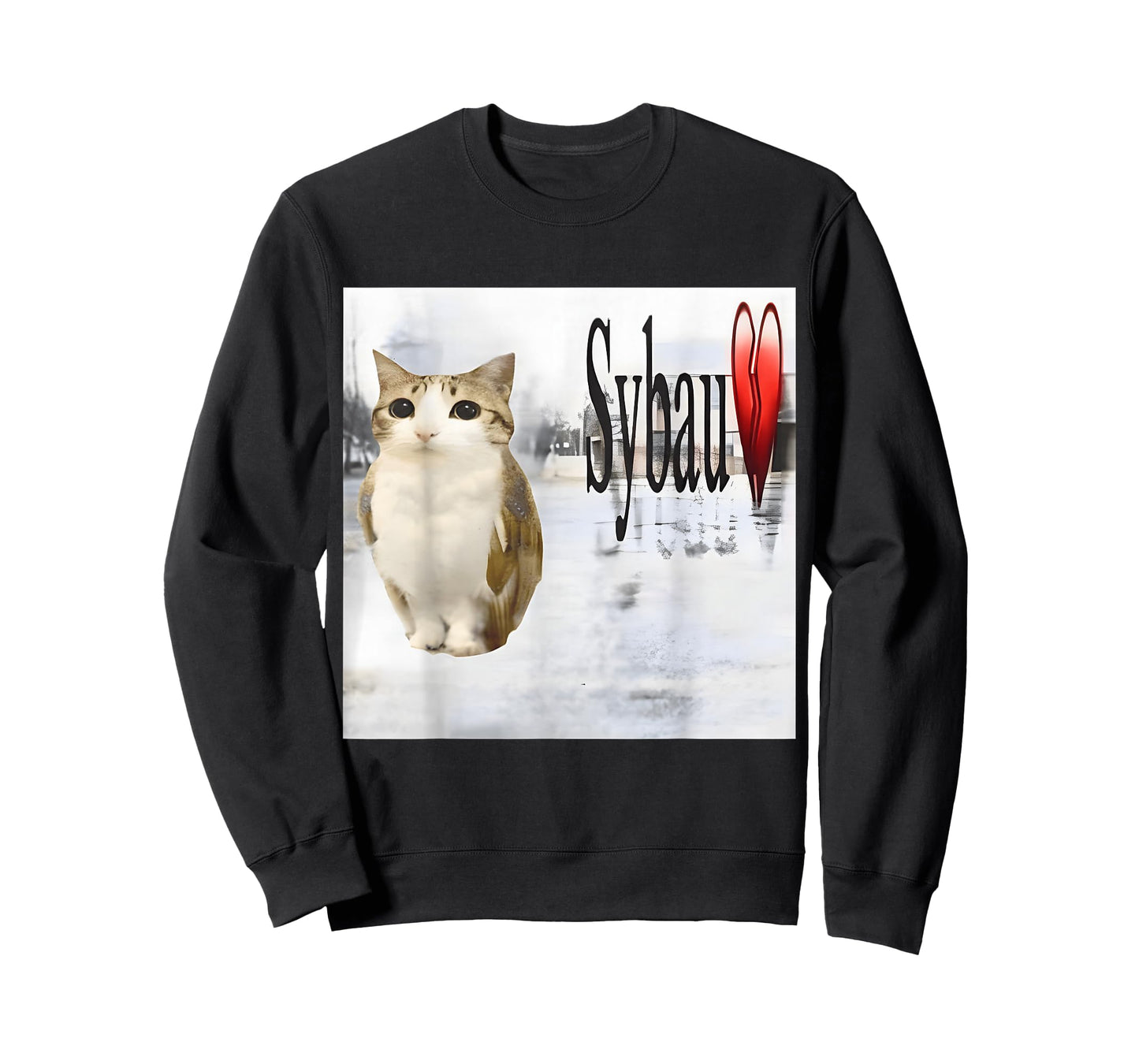 Sybau Cat Owl Silly Meme Stupid Brainrot Meowl Ai Meme T-Shirt