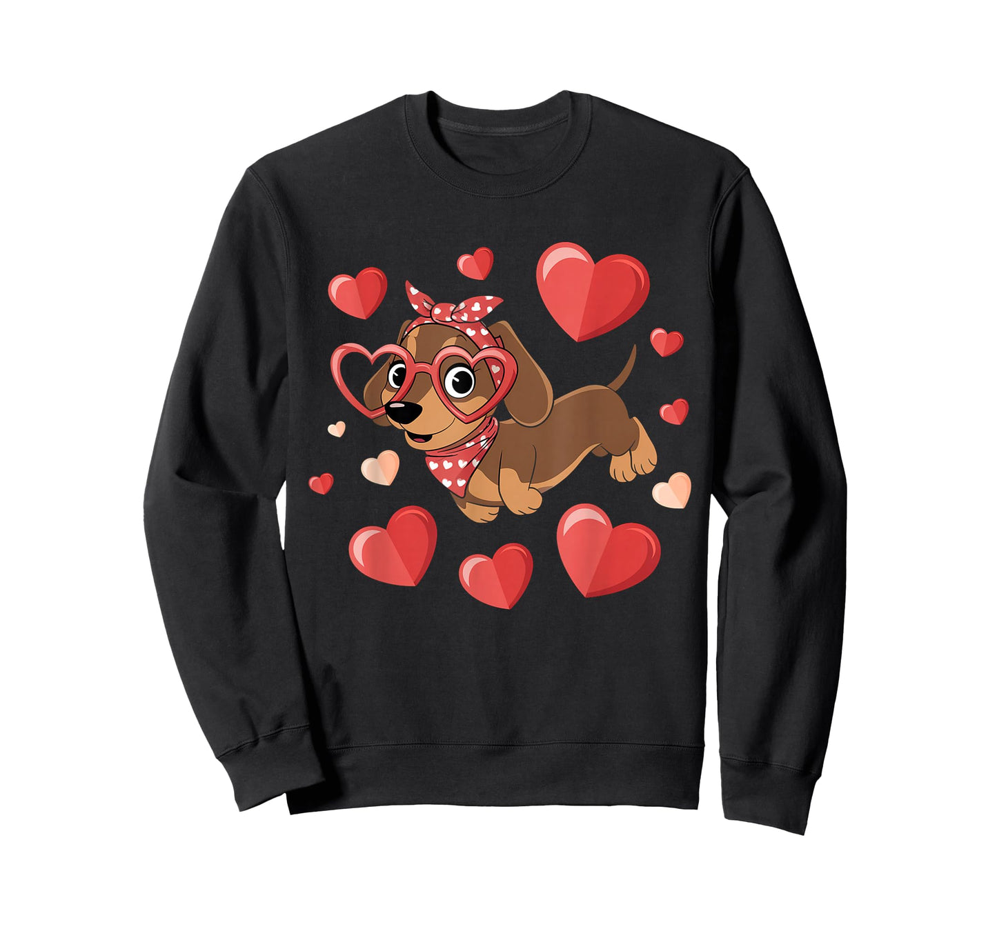 Dachshund Valentines Day Wiener Dog Lover Weenie Heart T-Shirt