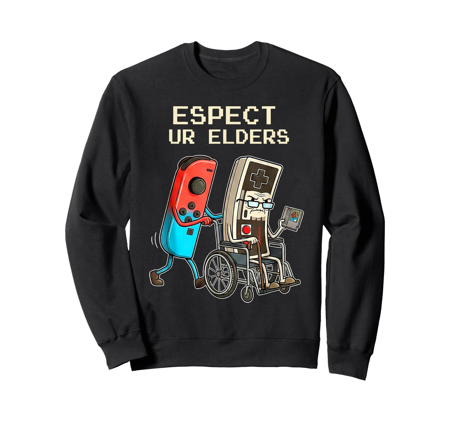 Respect Ur Elders Retro Gaming Controller Funny T-Shirt